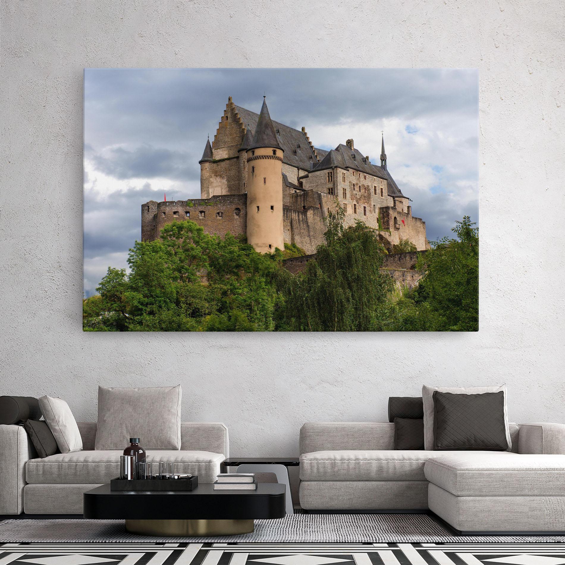 Vászonkép Castle Vianden mockup 2