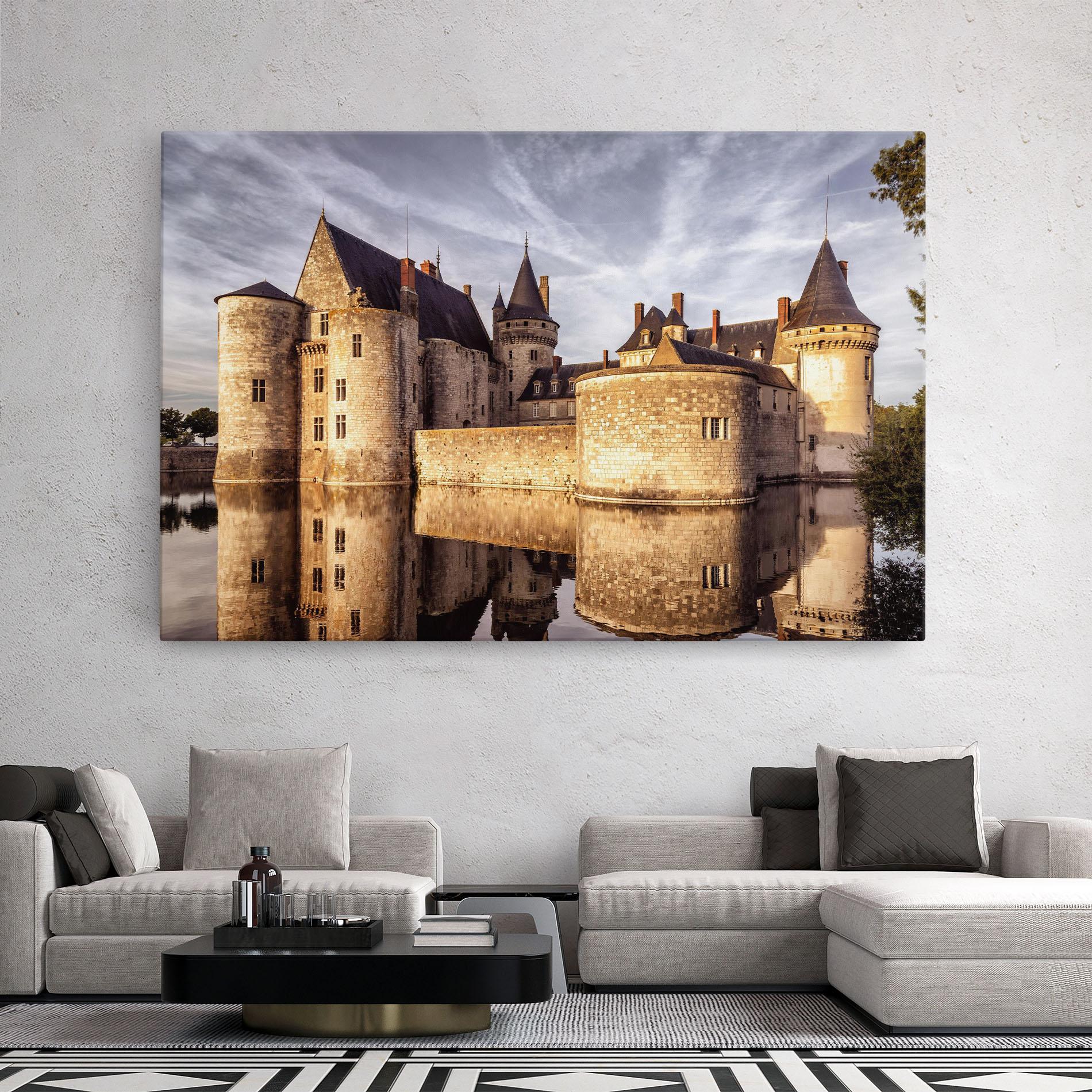 Vászonkép Chateau Castle mockup 2