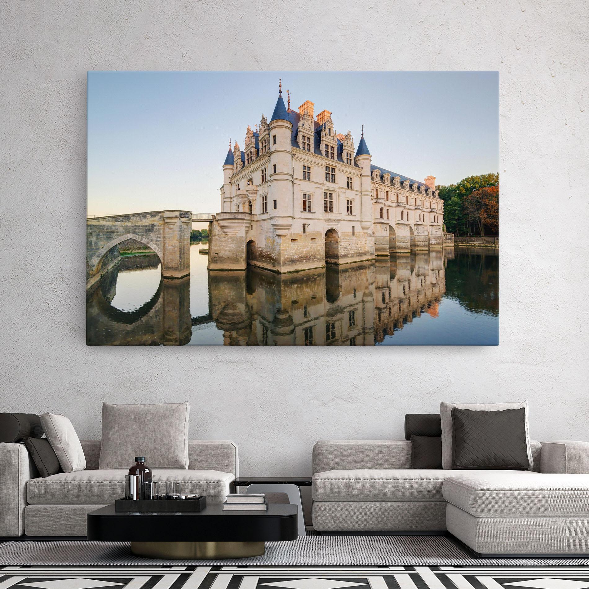 Vászonkép Chateau France mockup 2