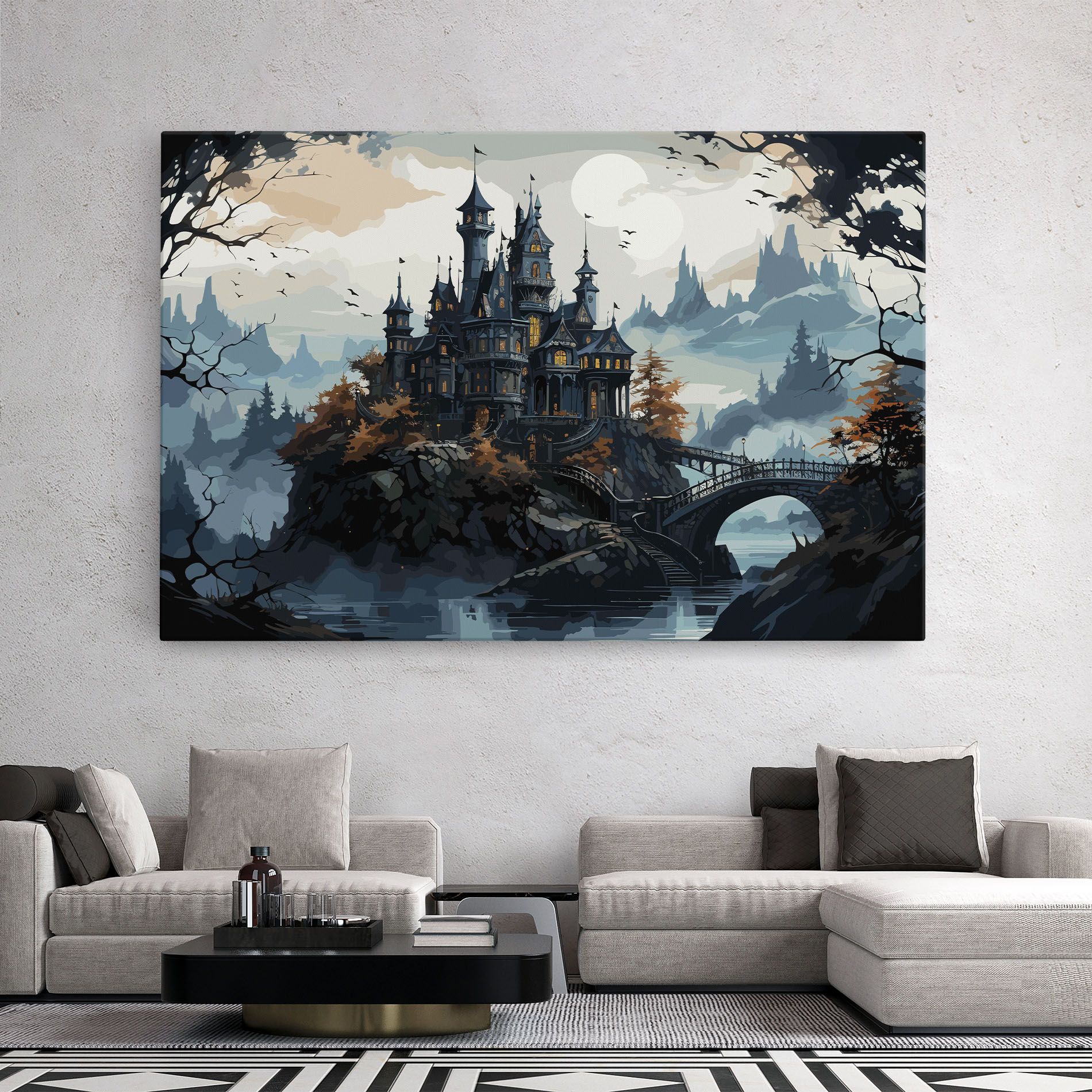 Grey Big Castle mockup 2