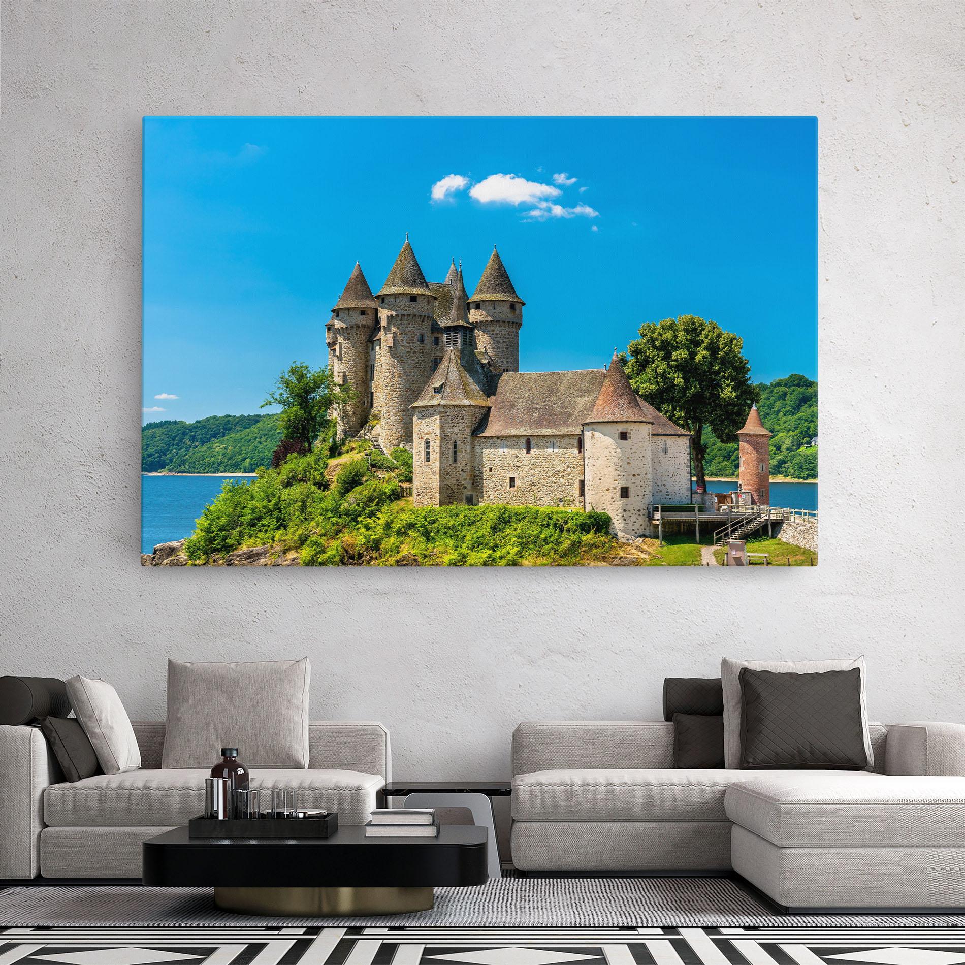 Vászonkép Medieval Castle France mockup 2
