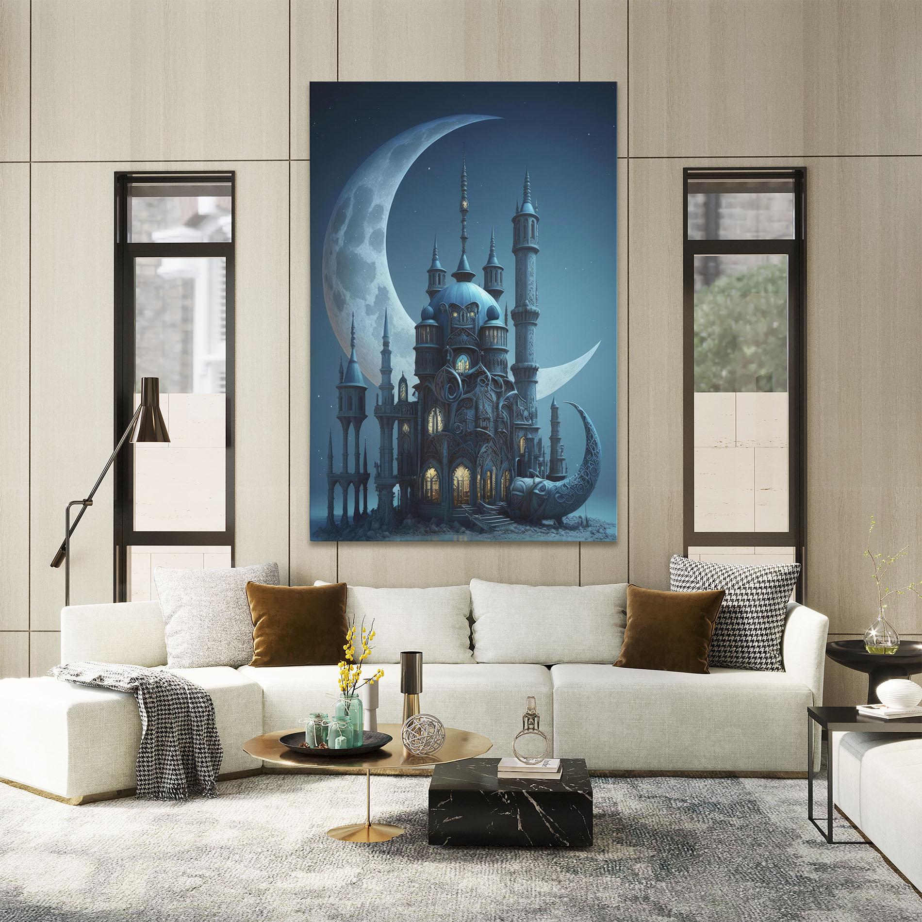 Vászonkép Mosque Moon mockup 2