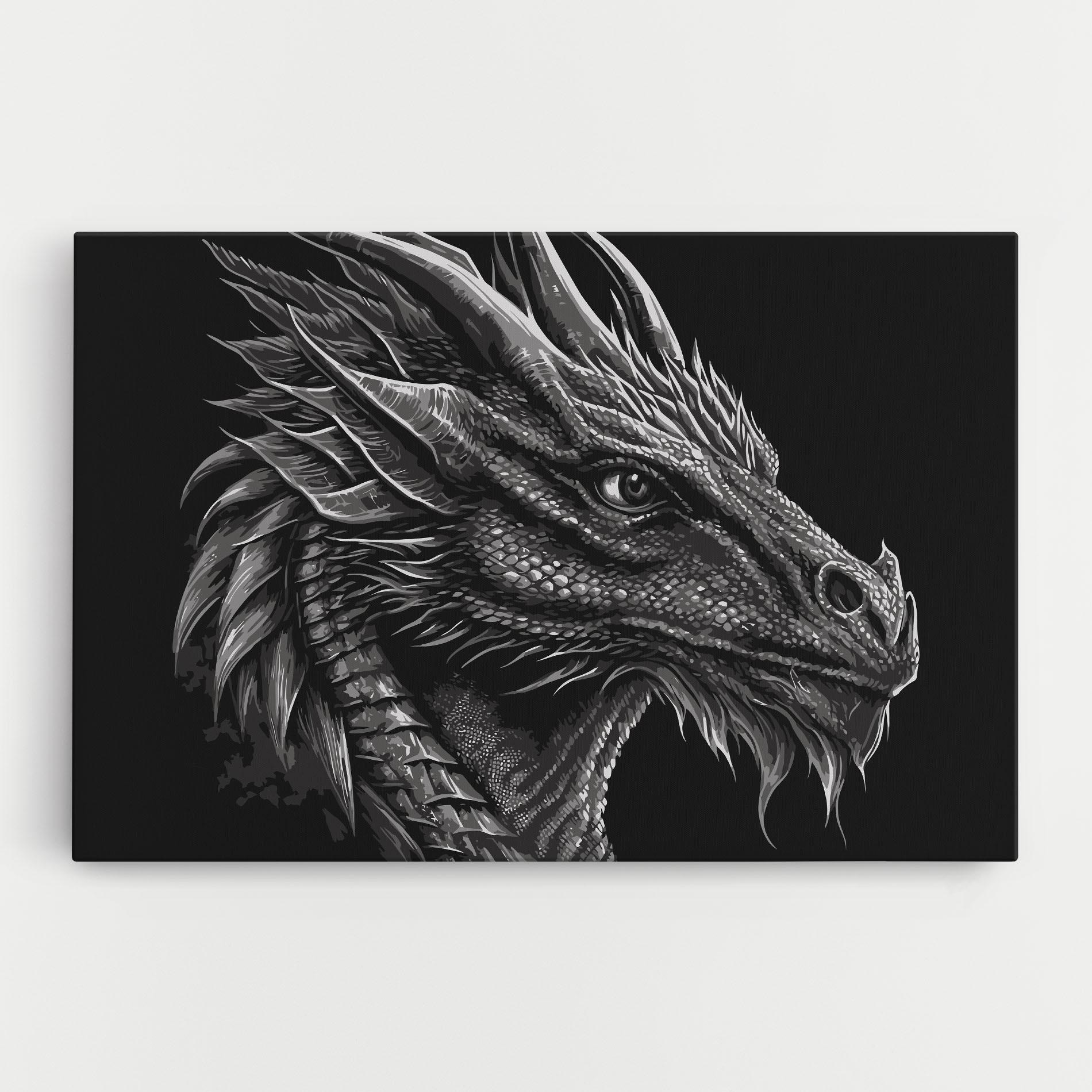 Vászonkép Grey Dragon mockup 0