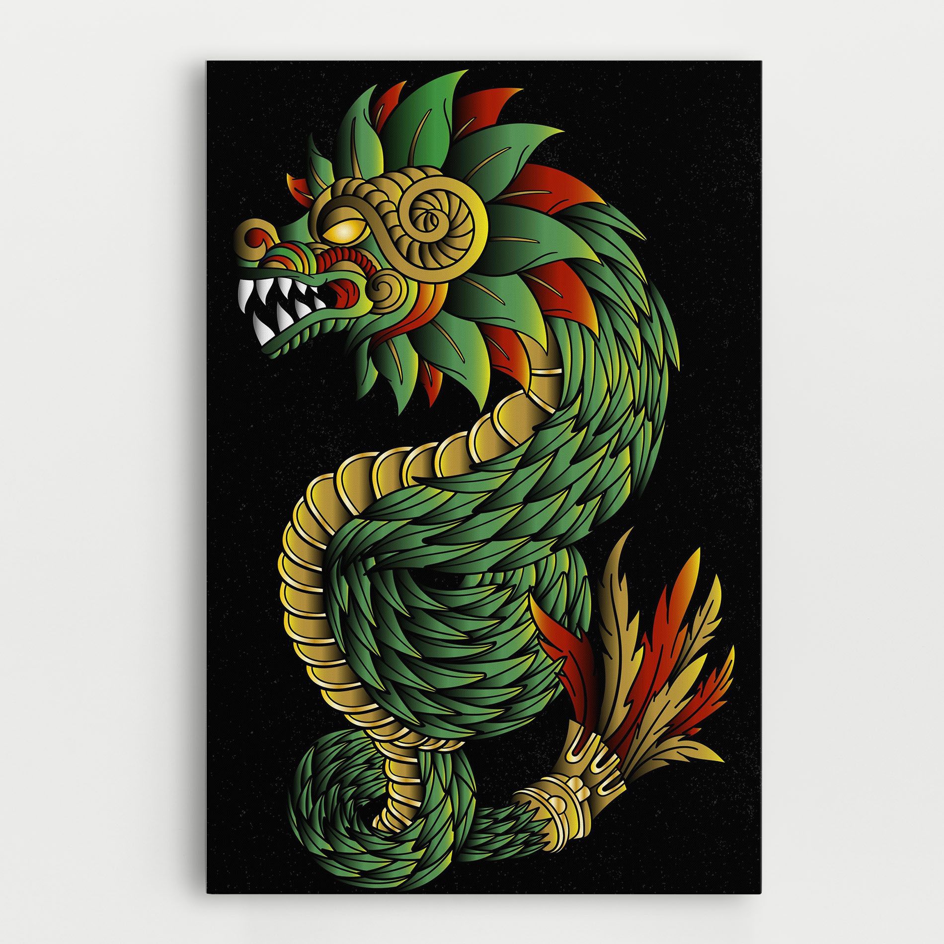 Green Yellow Dragon mockup 0