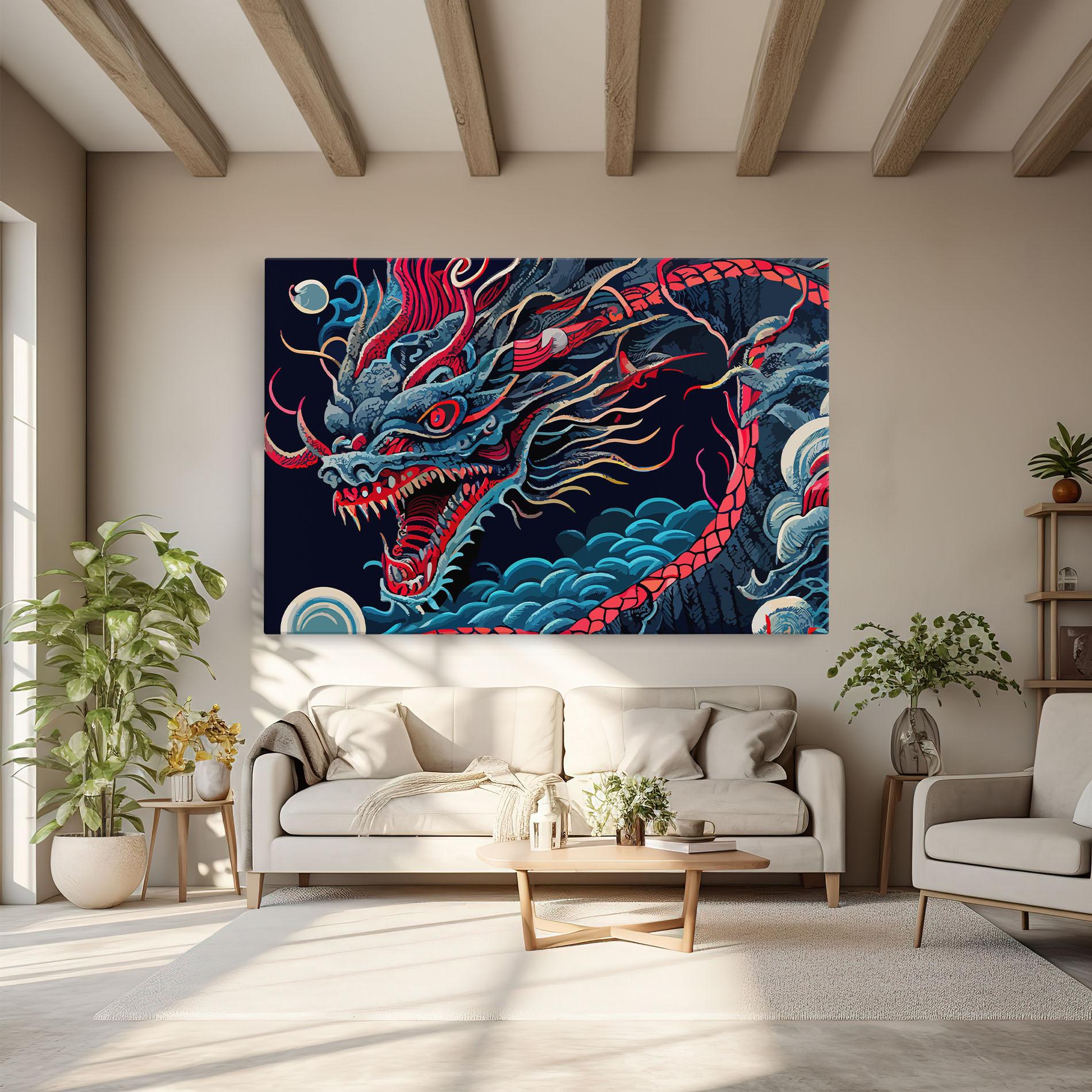 Vászonkép Cloud Dragon mockup 6