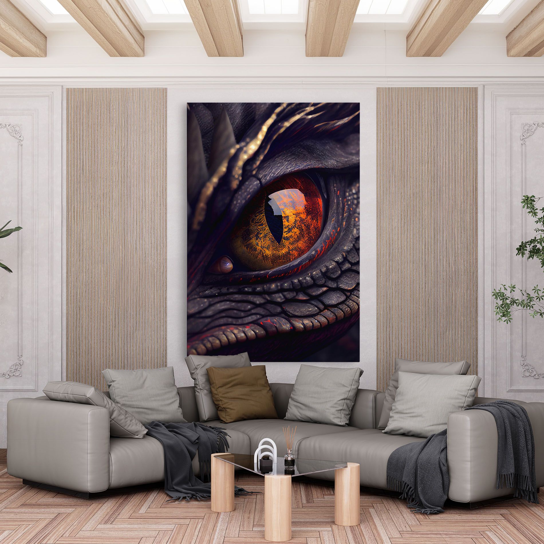 Close Up Red Eye Dragon mockup 6