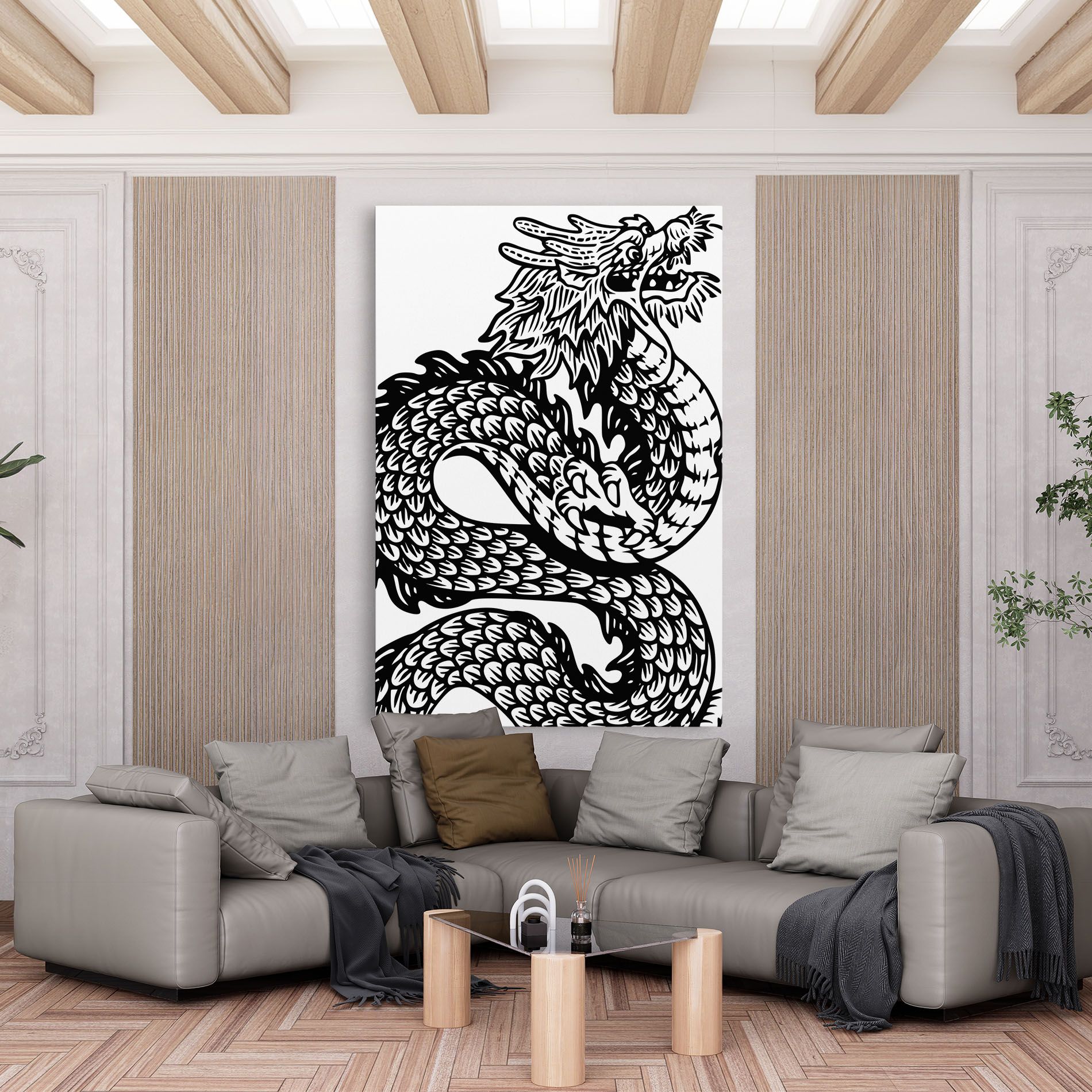 Dragon Black Line mockup 6