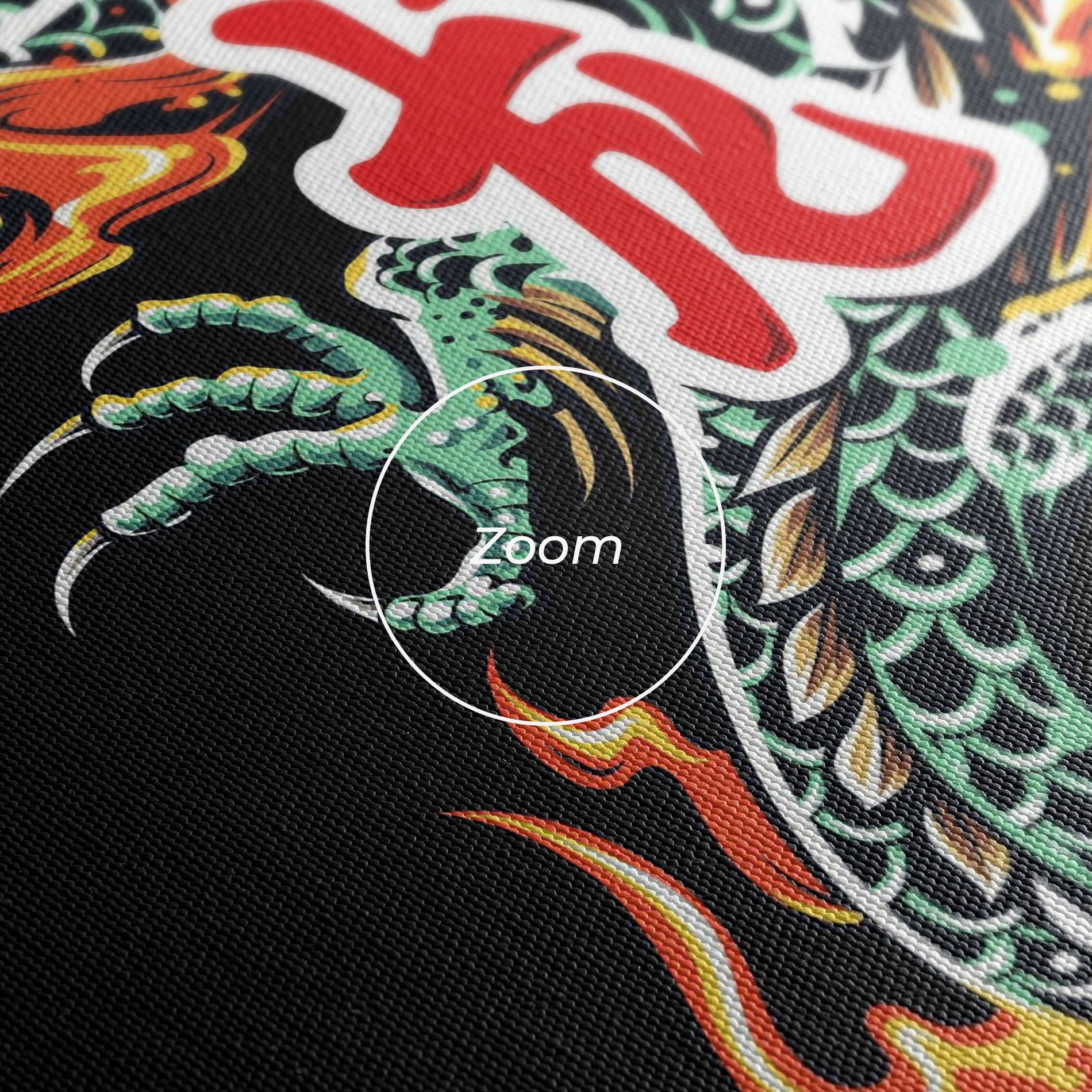 Green Fire Dragon mockup 3