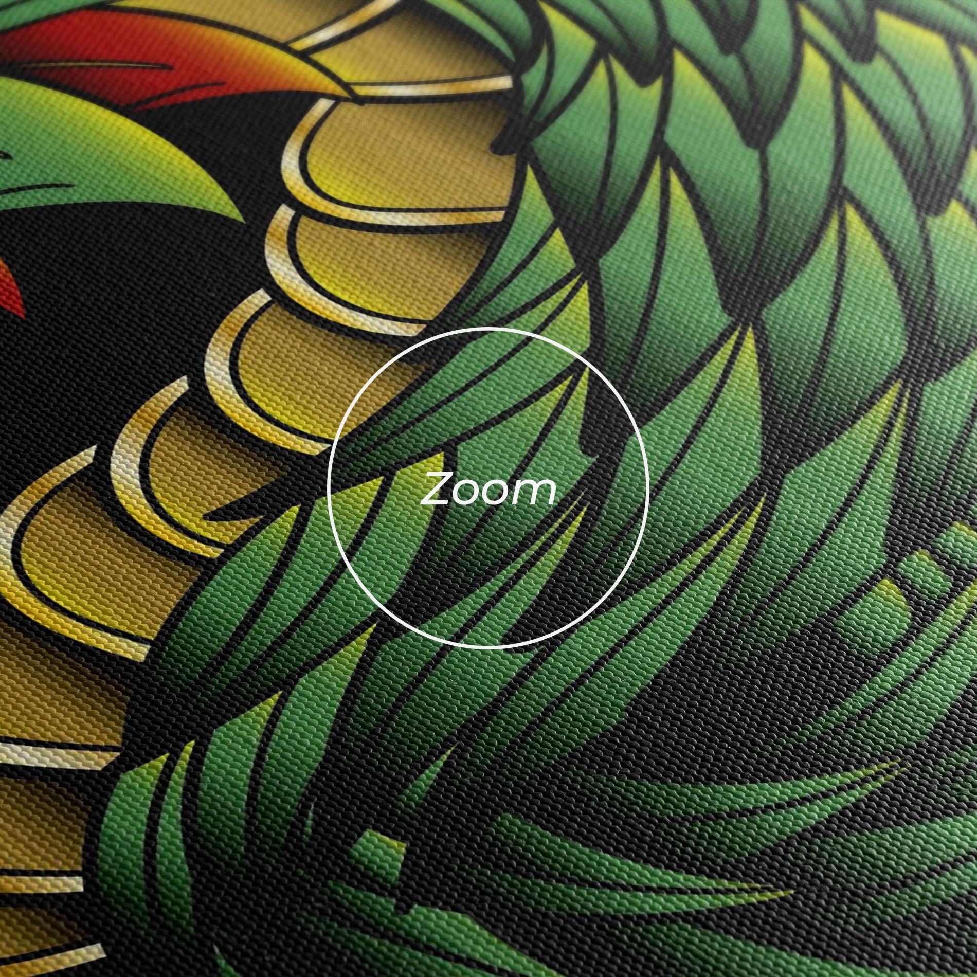 Green Yellow Dragon mockup 3