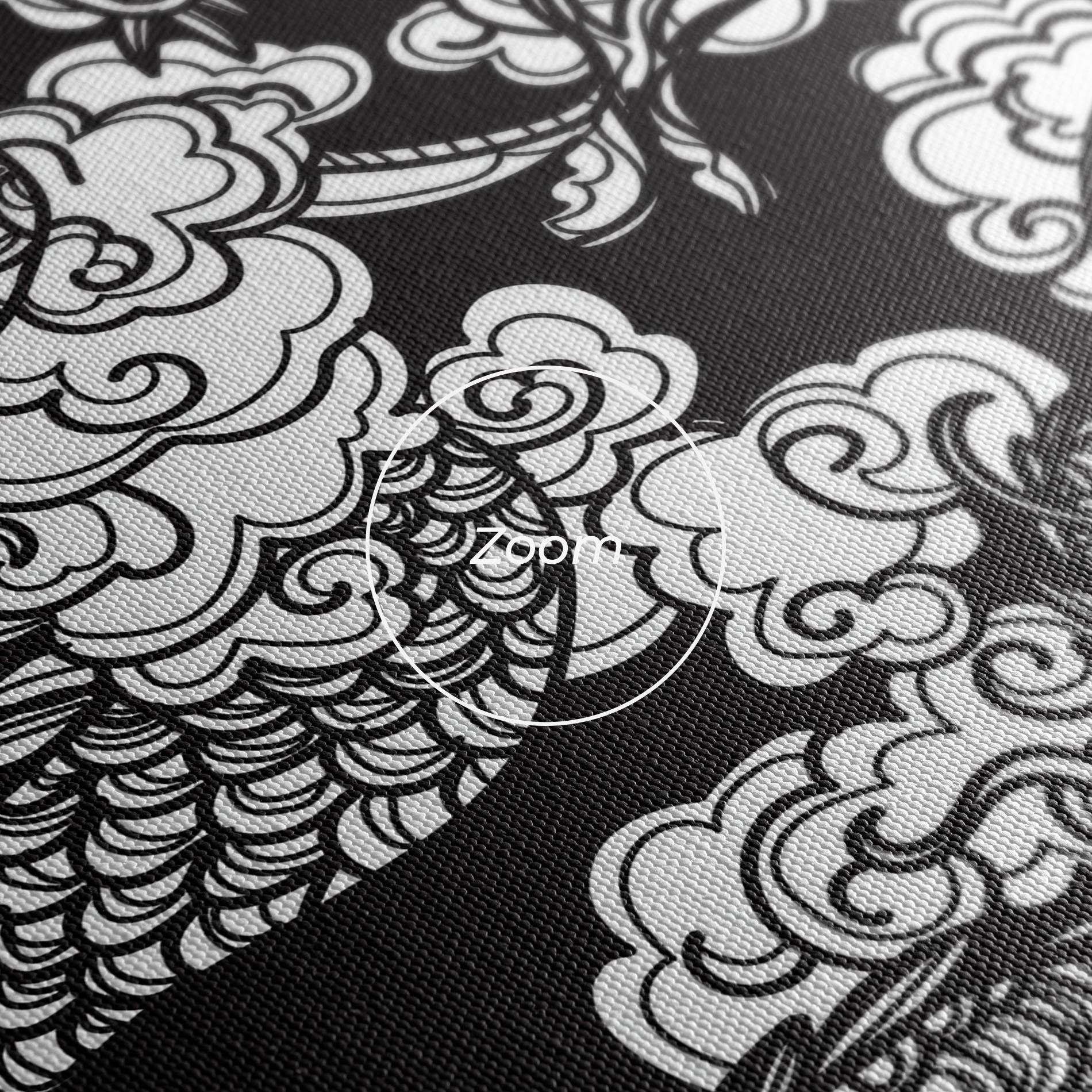 Vászonkép Grey Moon Dragon mockup 3