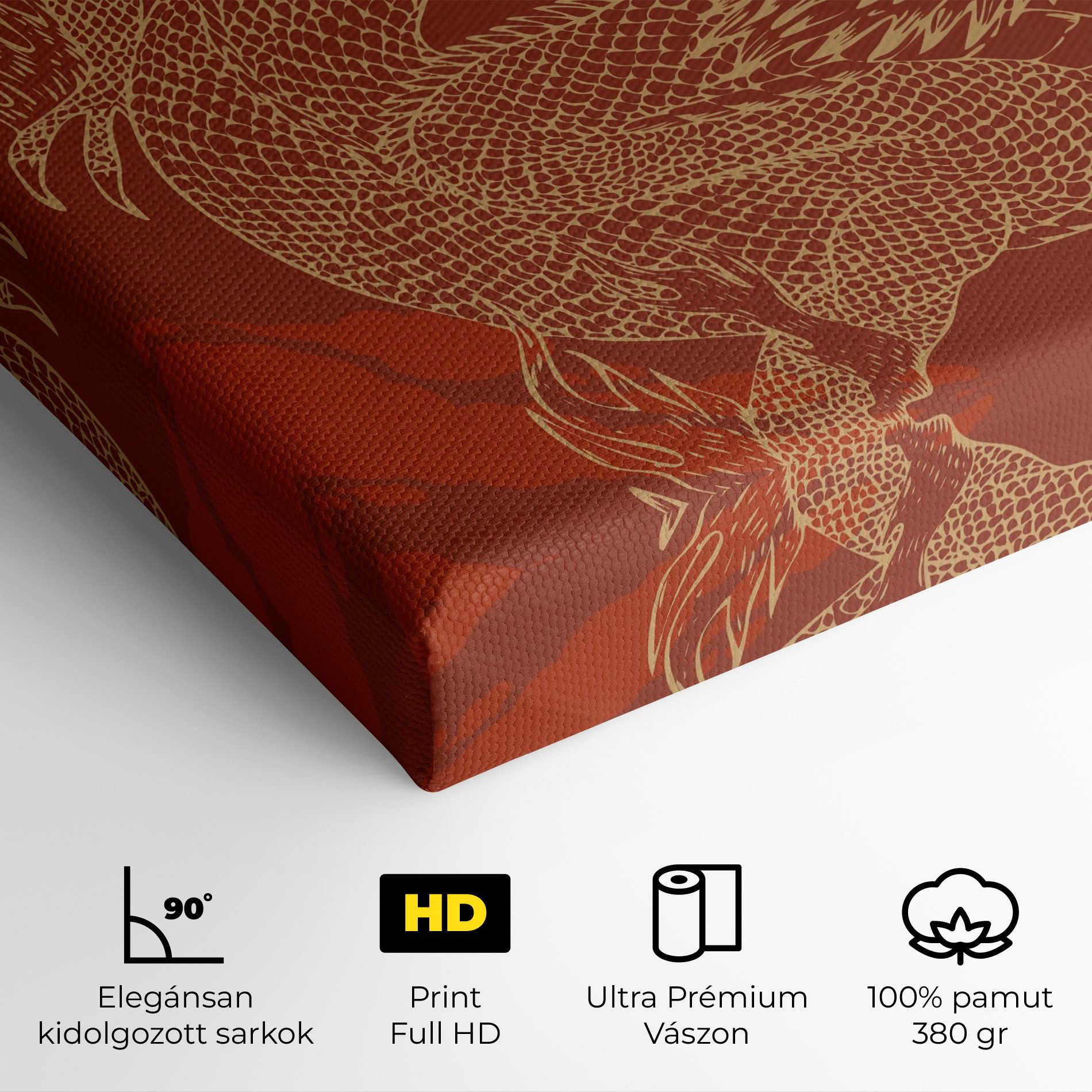 Chinese Dragon Red mockup 4