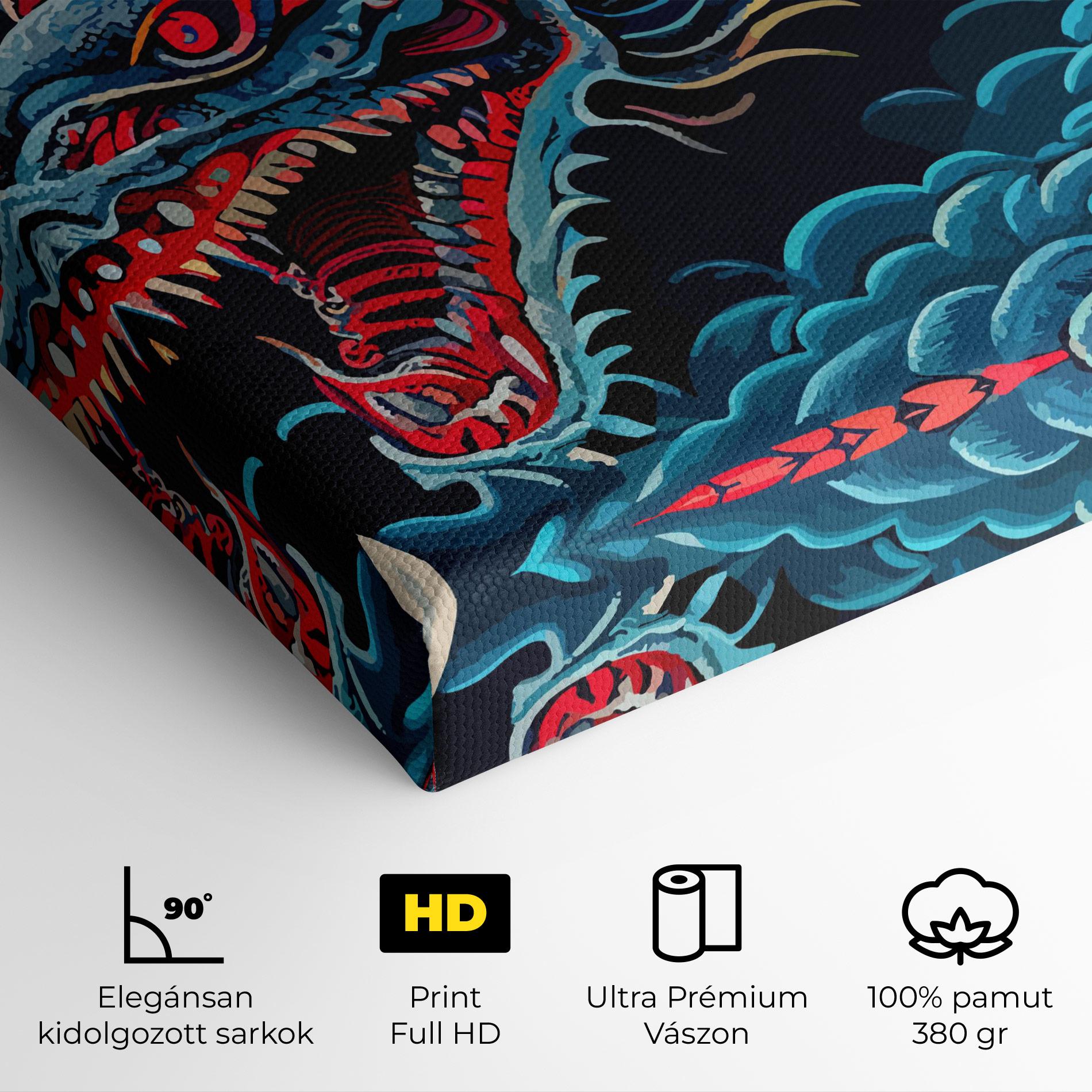 Vászonkép Cloud Dragon mockup 4