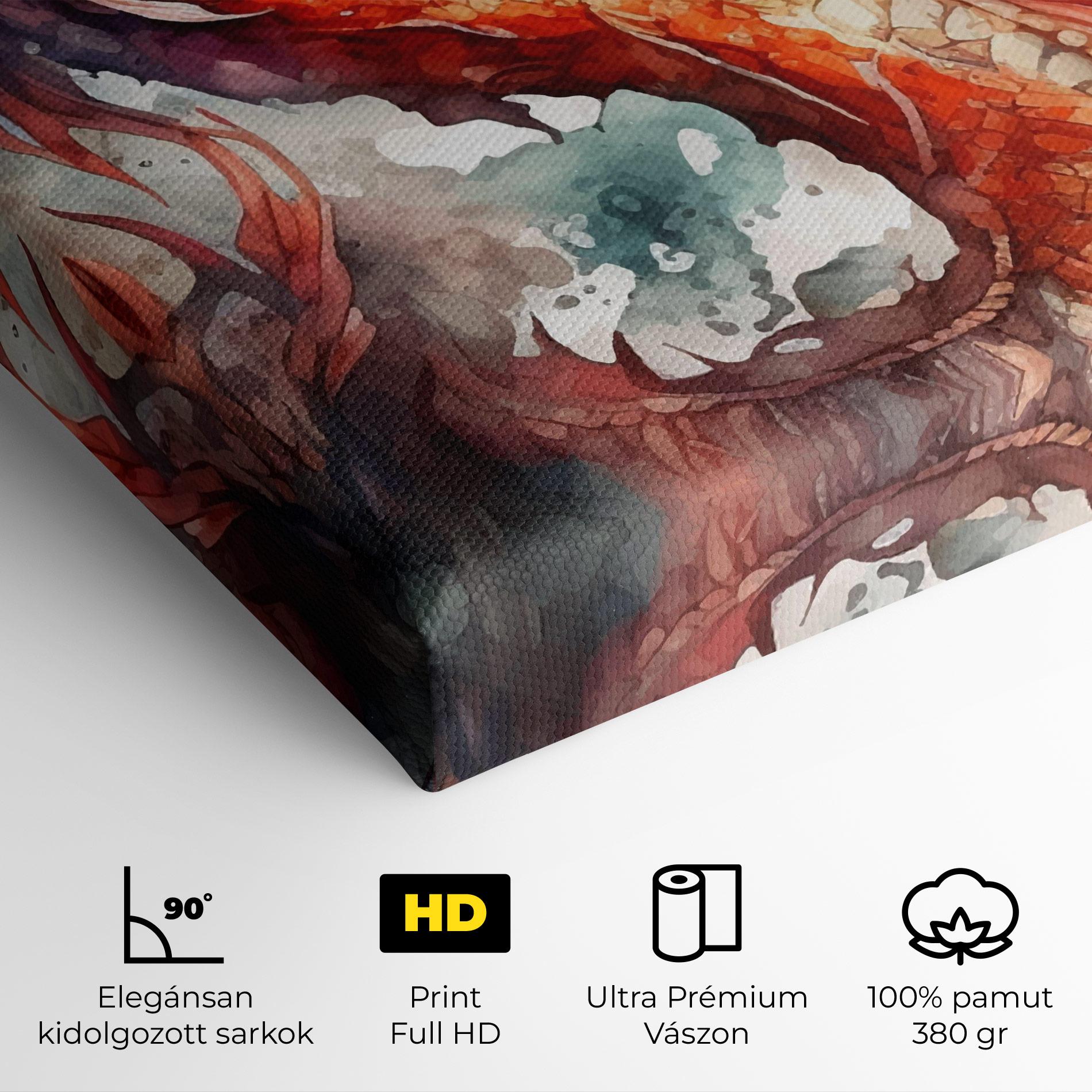 Vászonkép Fire Dragon mockup 4