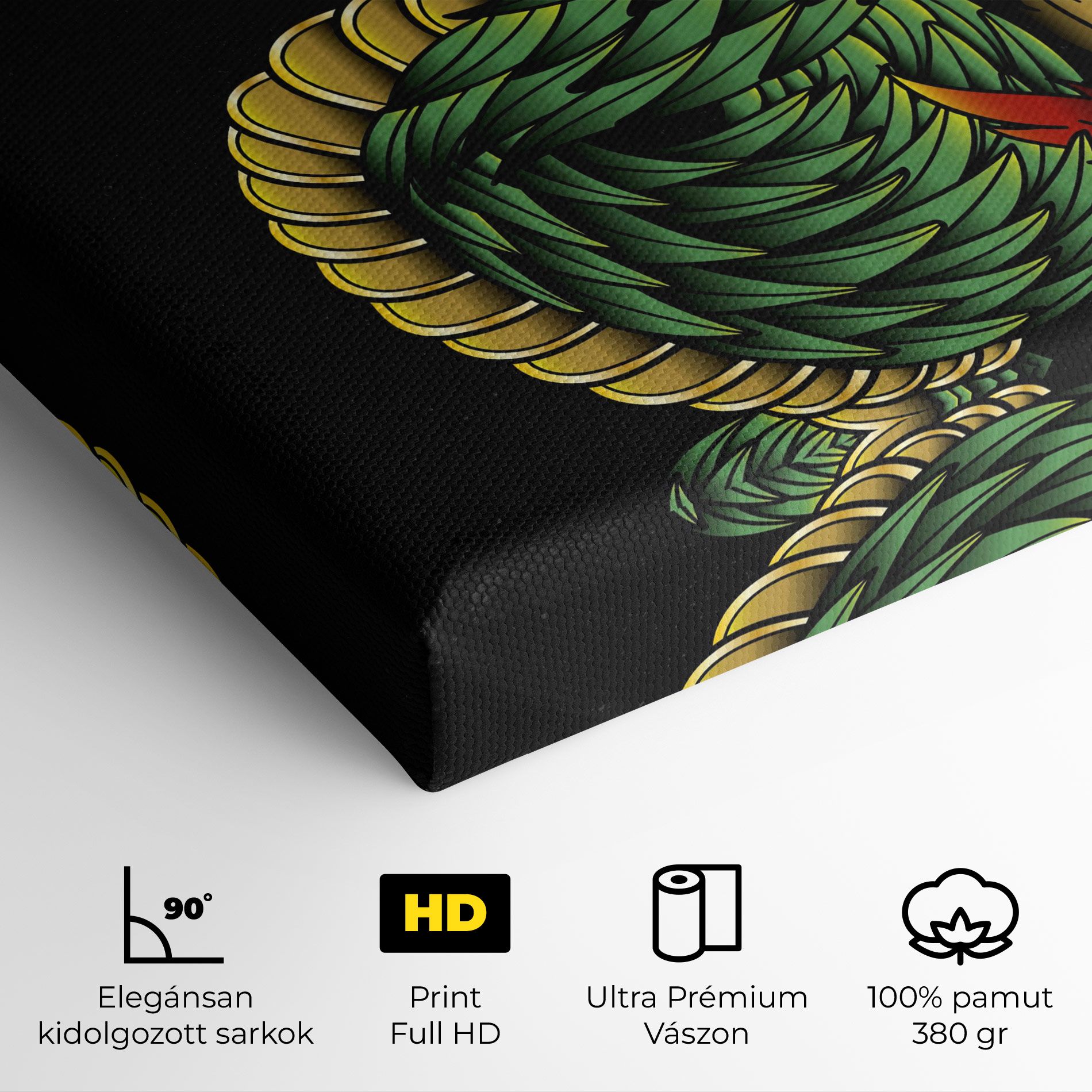 Green Yellow Dragon mockup 4