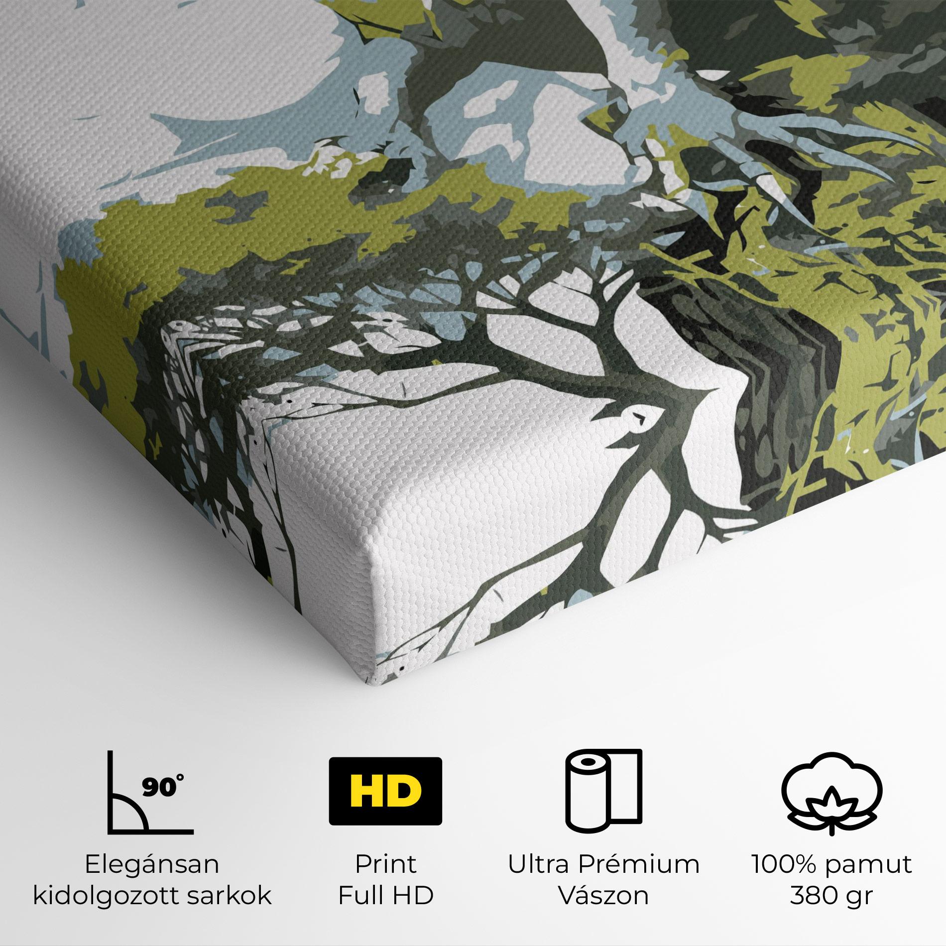 Vászonkép Grey Nature Dragon mockup 4