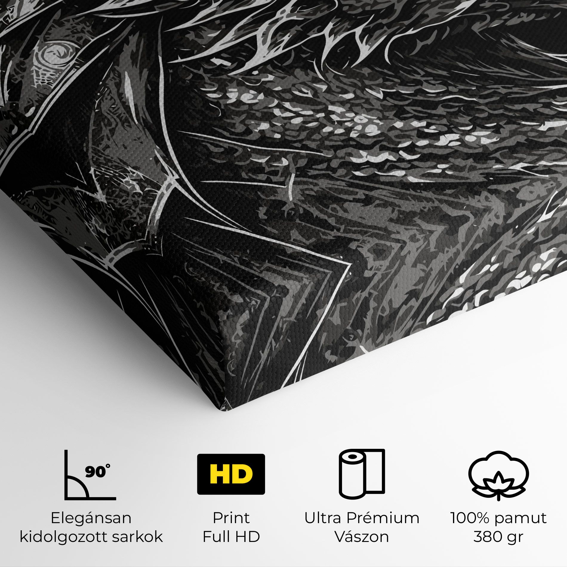 Grey White Dragon mockup 4