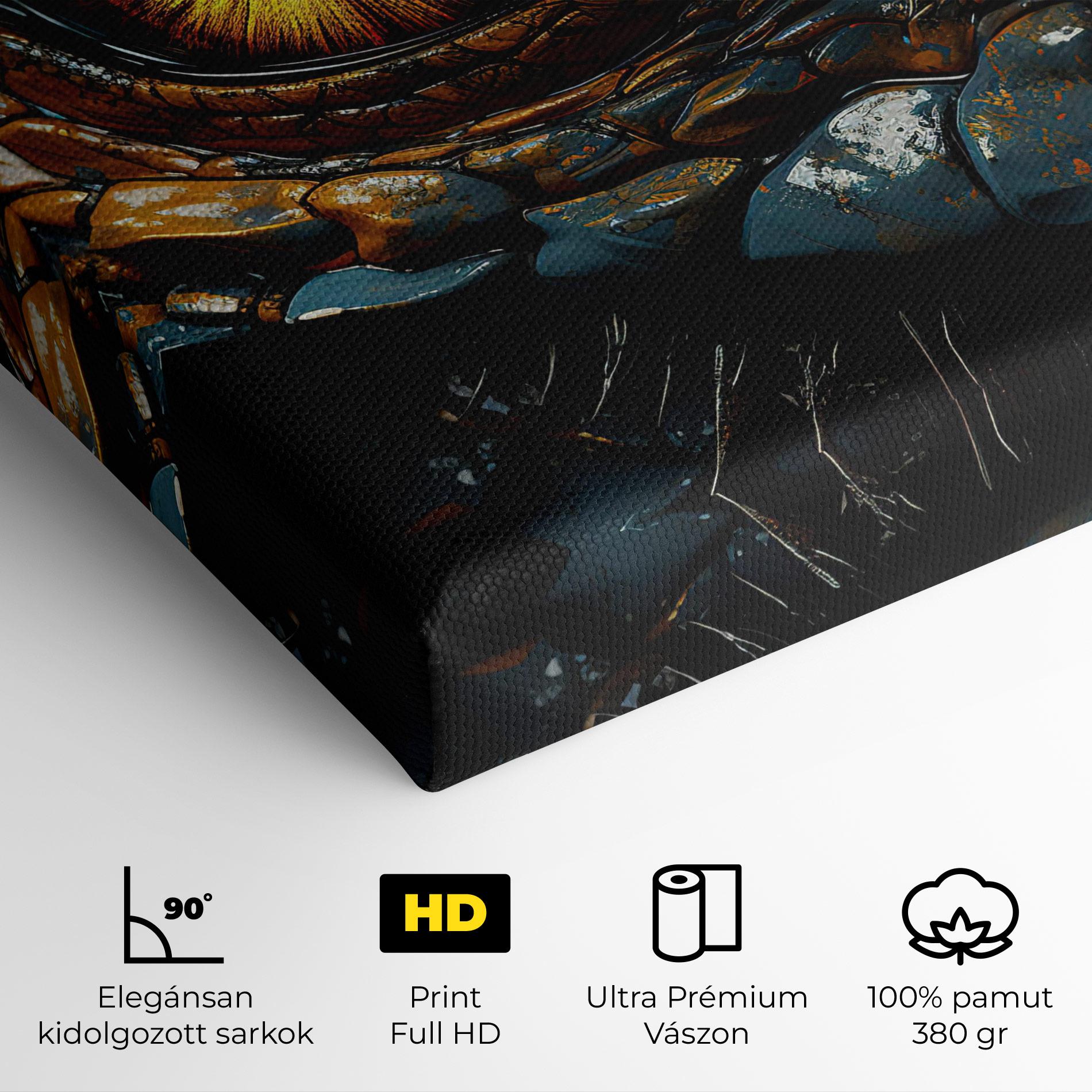 Vászonkép Yellow Dragon Eye mockup 4