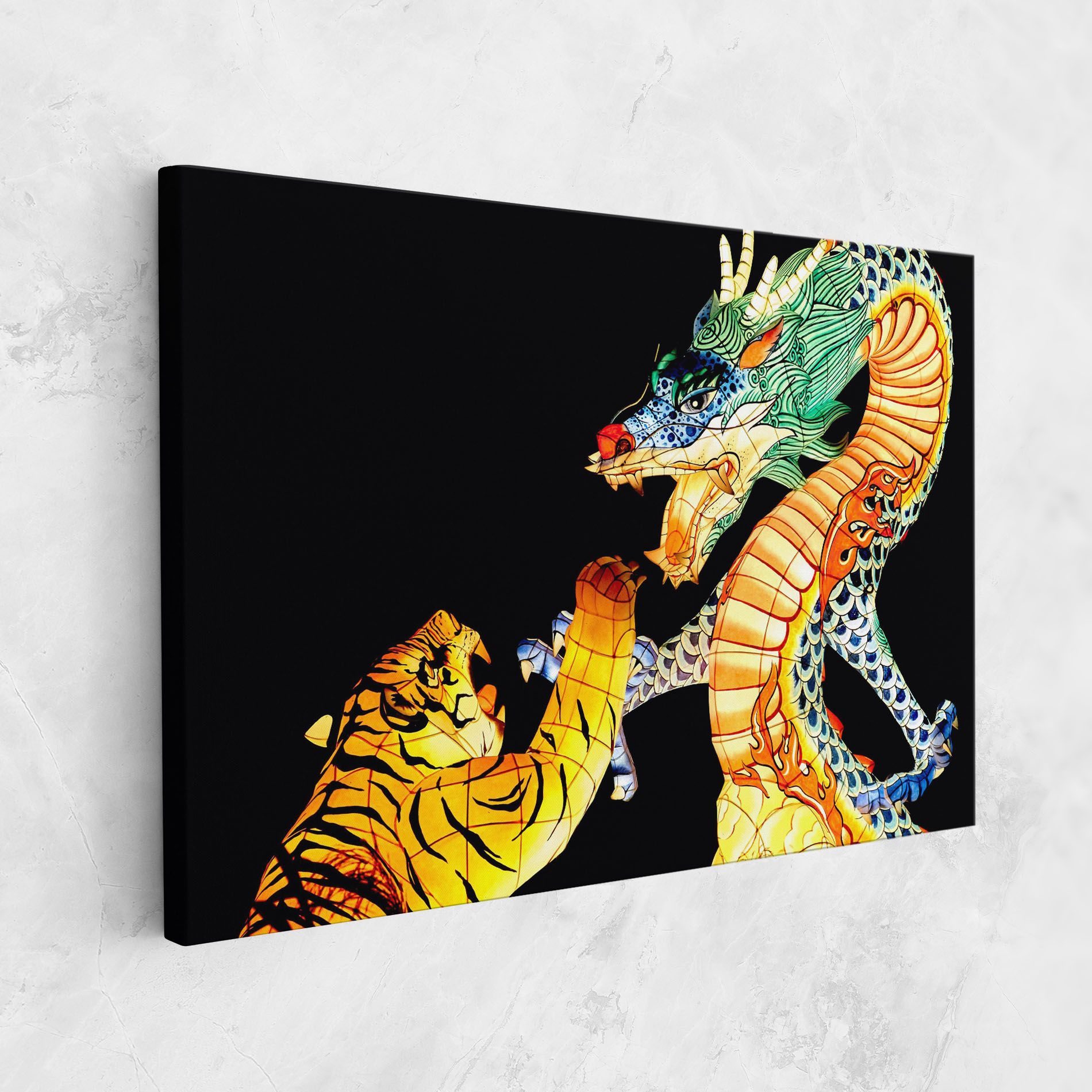 Chinese Dragon And Tiger mockup 1