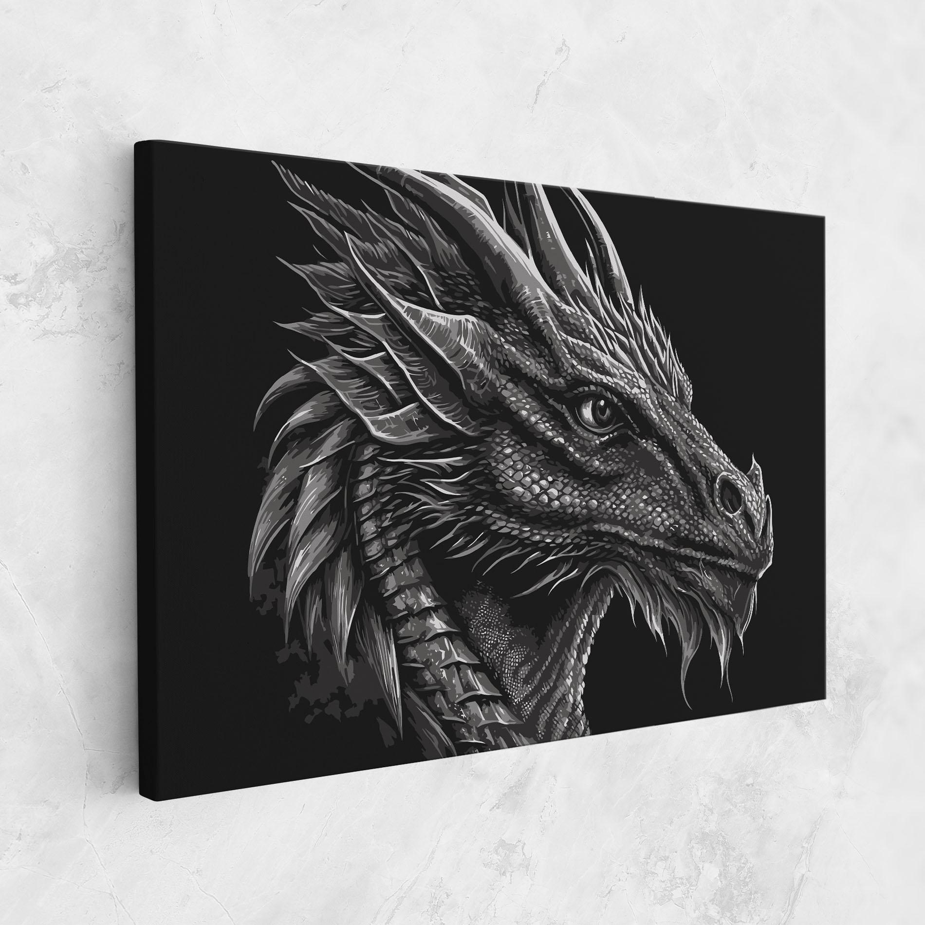Vászonkép Grey Dragon mockup 1