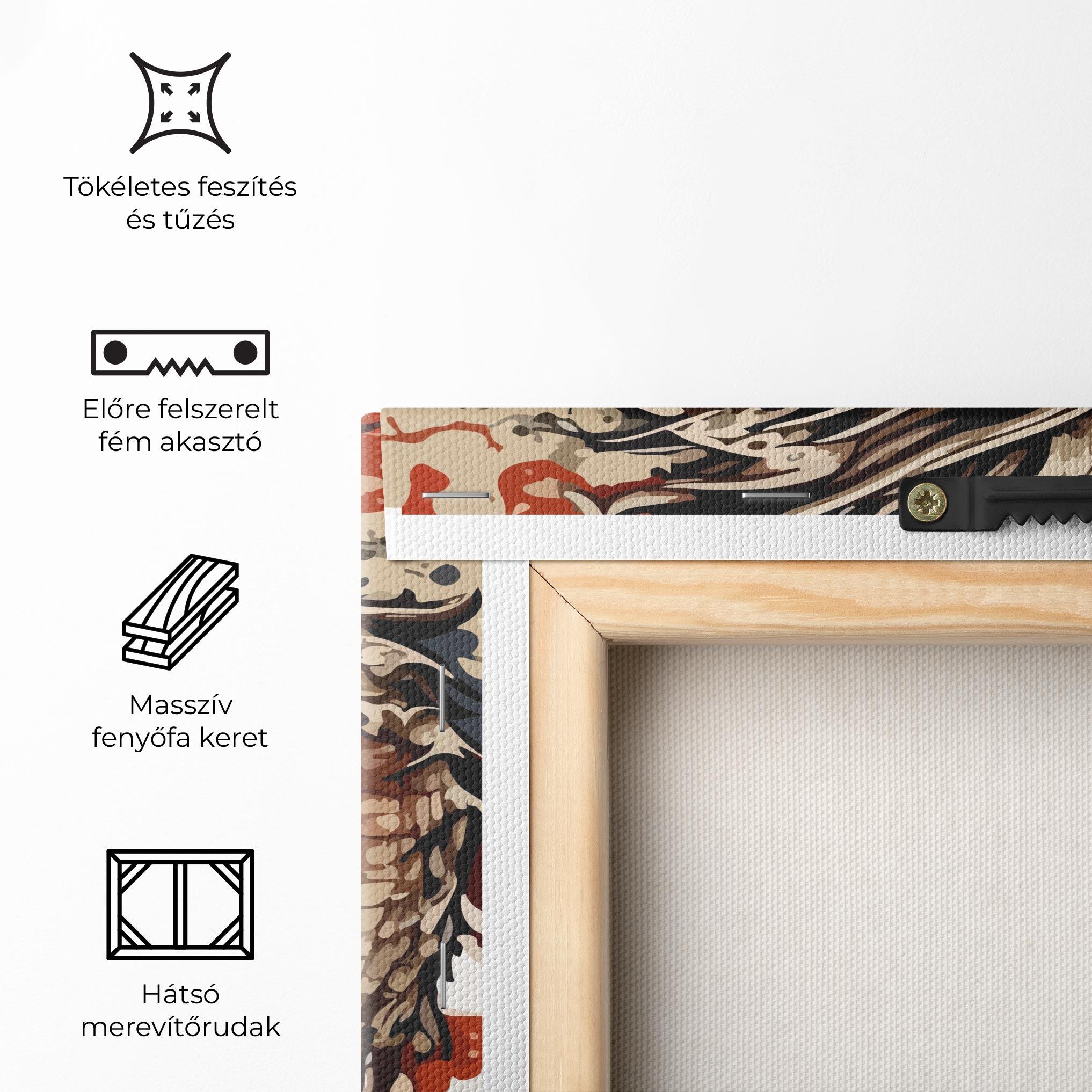 Vászonkép Cream Dragon Art mockup 5