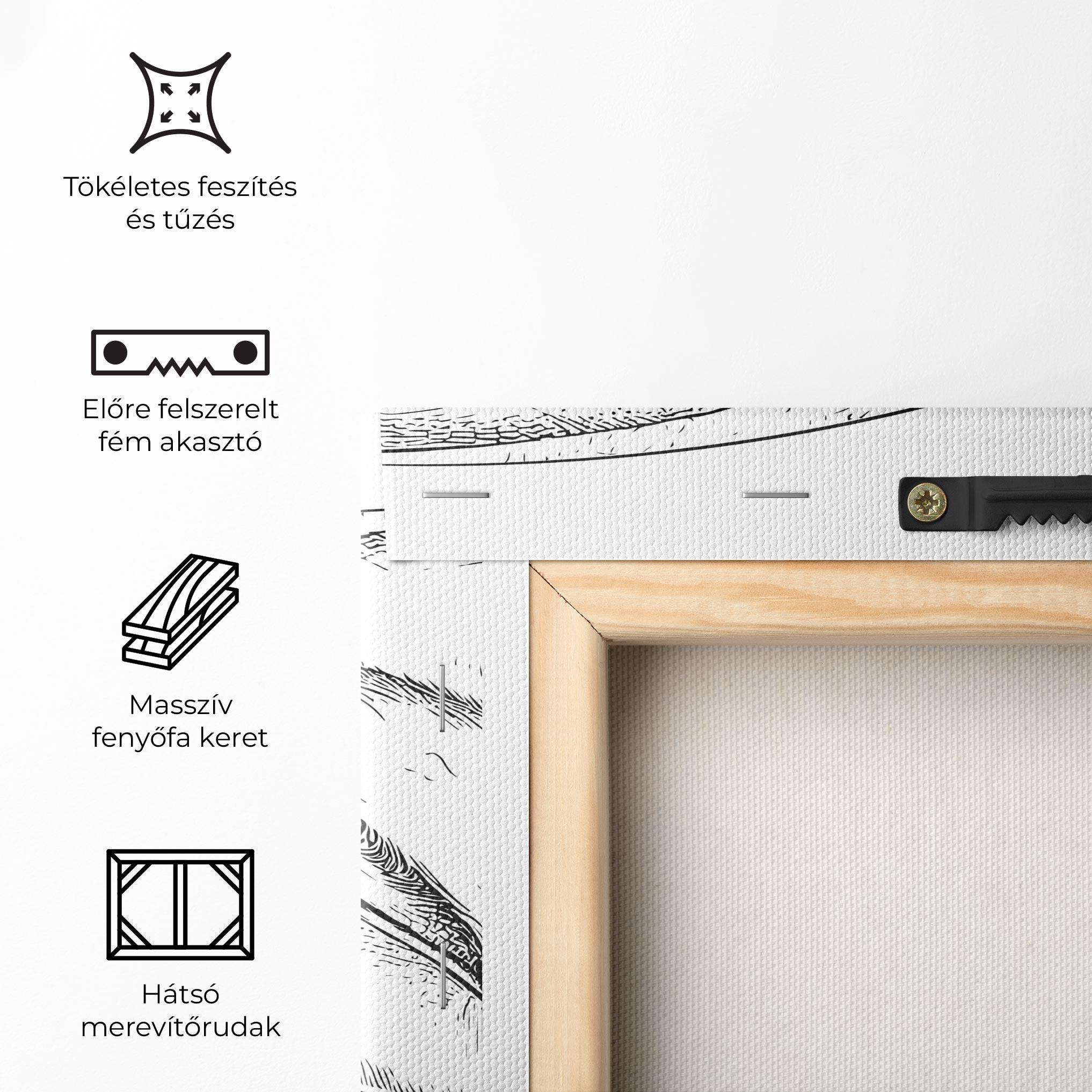 Vászonkép Dragon Sketch mockup 5