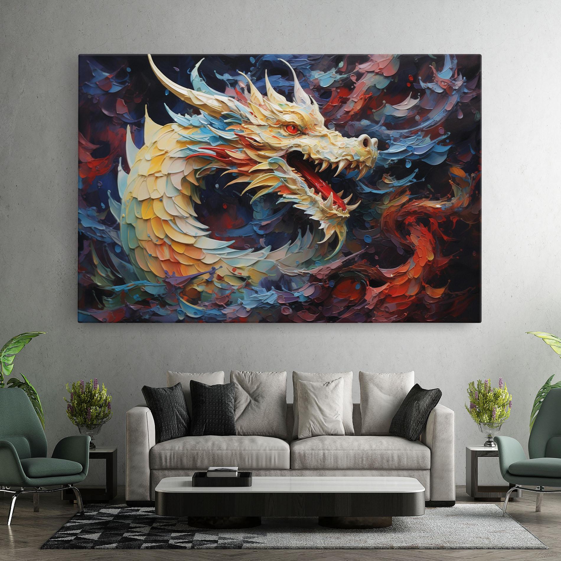 Vászonkép Fantasy Dragon Art mockup 7