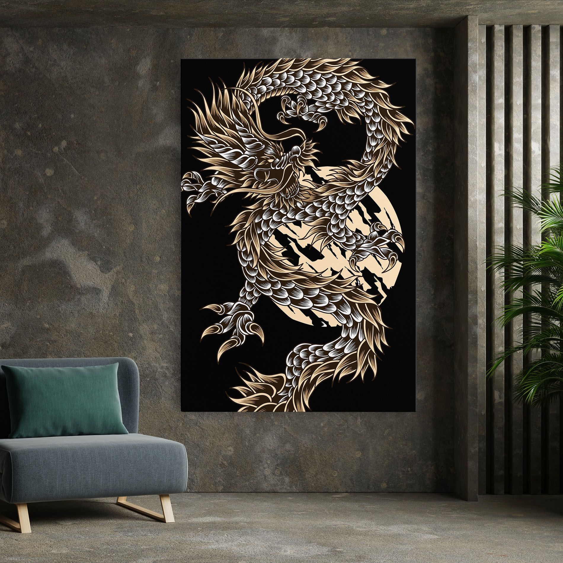 Cream Moon Dragon mockup 7
