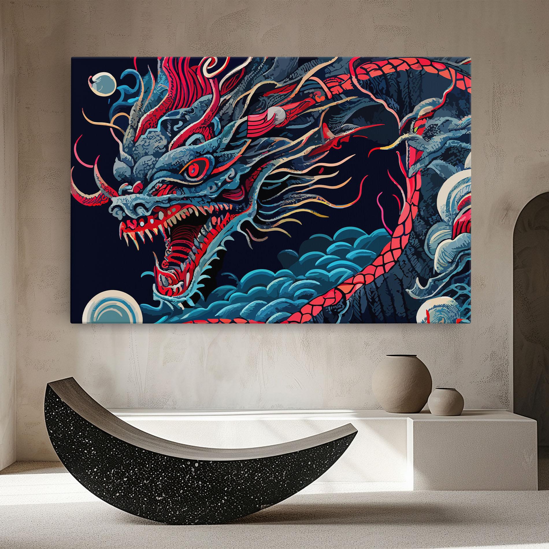 Vászonkép Cloud Dragon mockup 8