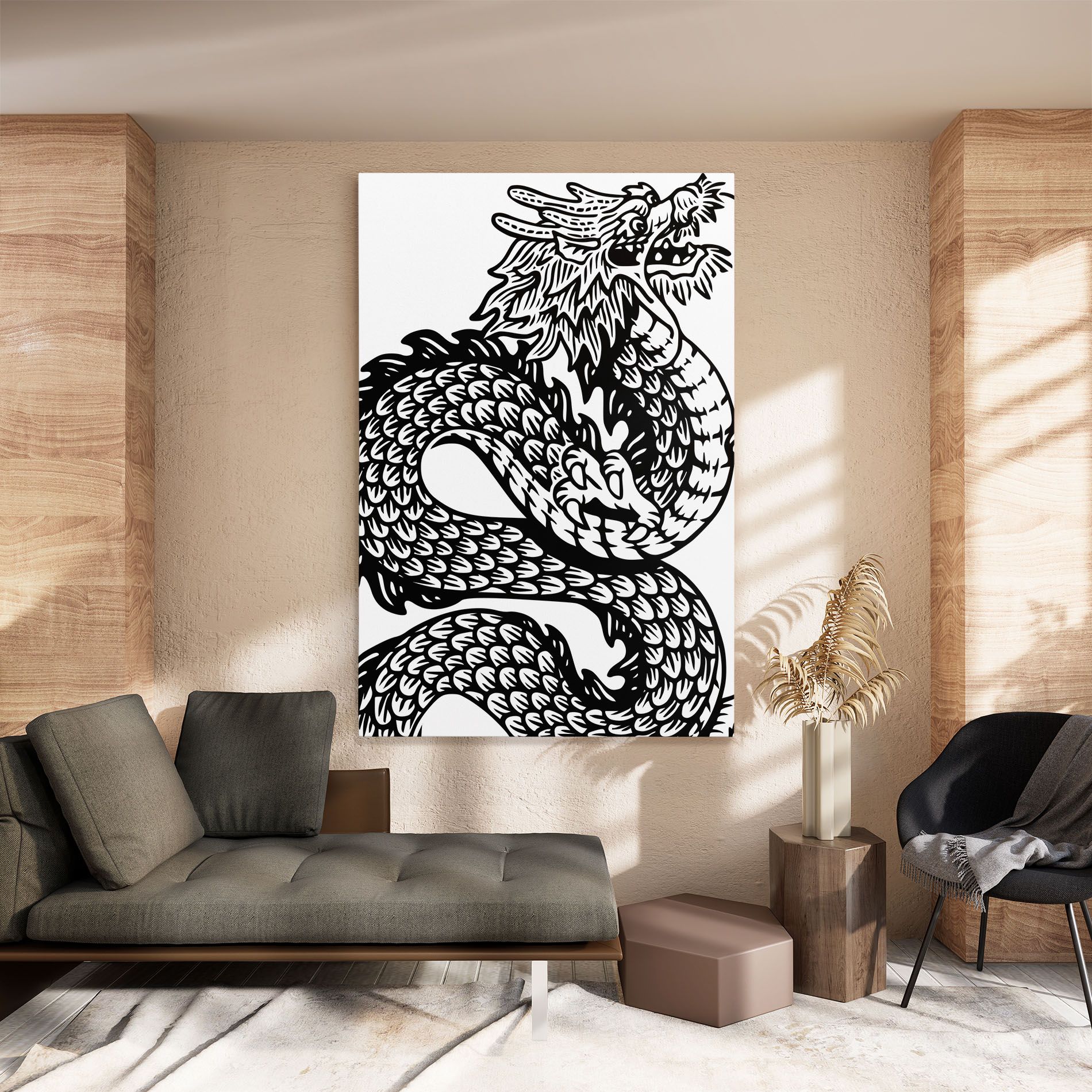 Dragon Black Line mockup 8