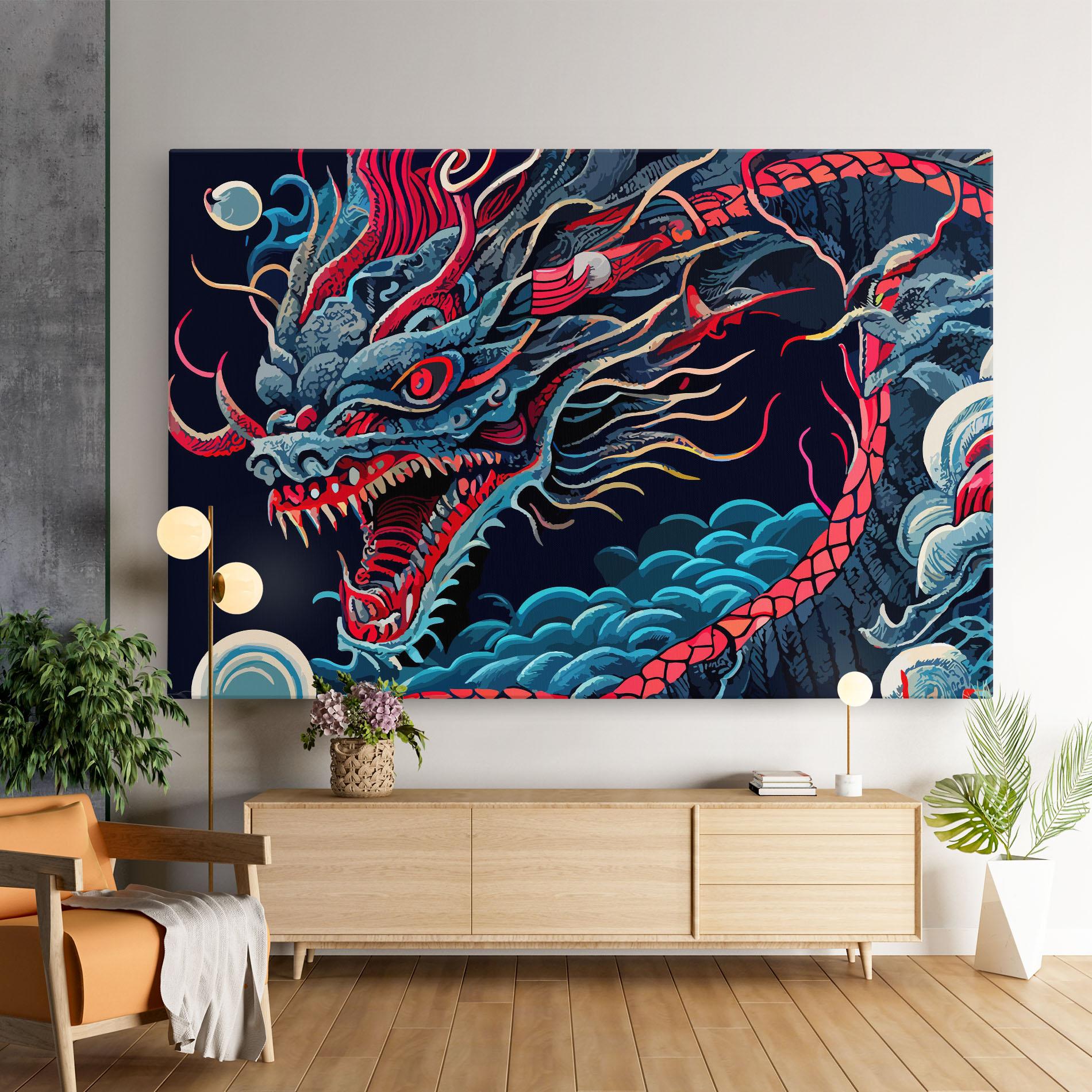 Vászonkép Cloud Dragon mockup 9