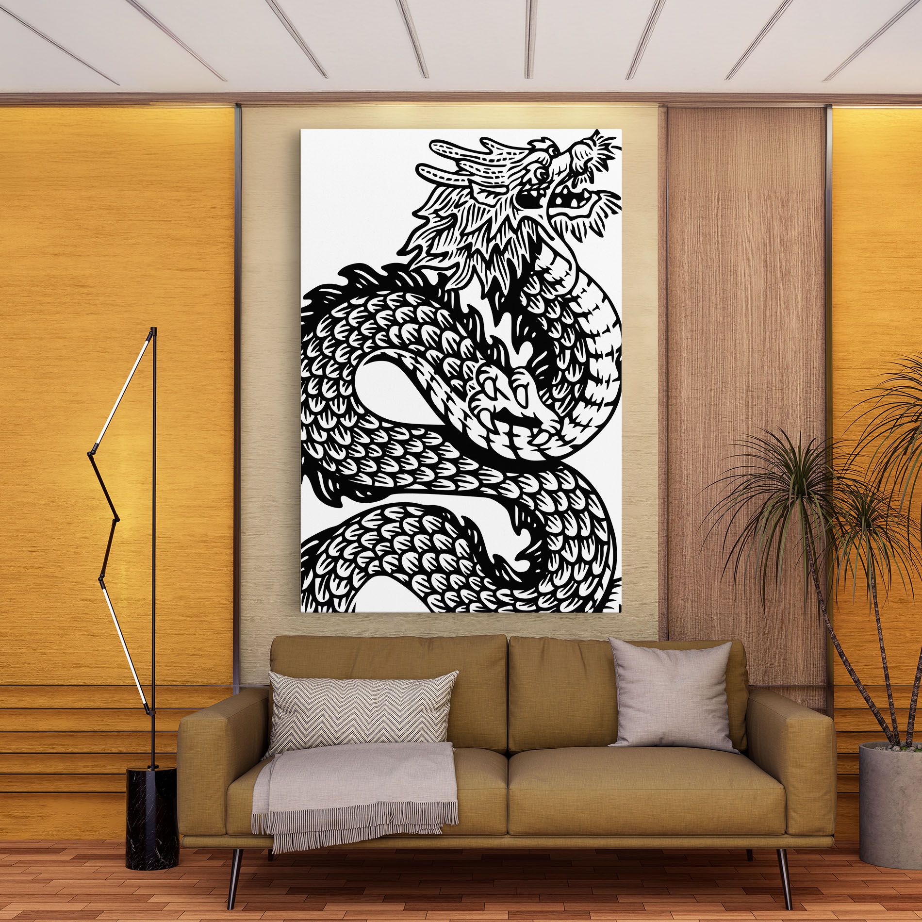 Dragon Black Line mockup 9