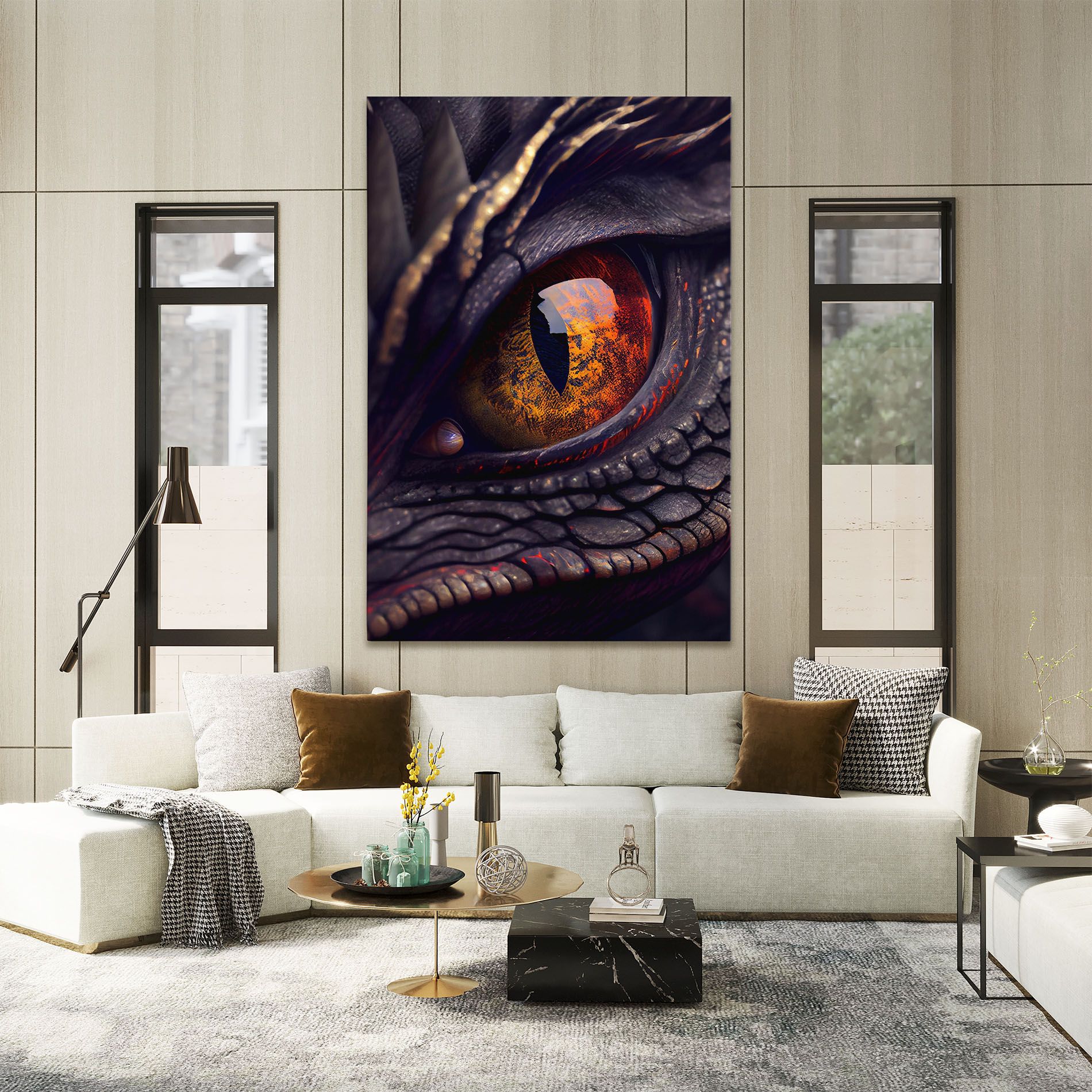 Close Up Red Eye Dragon mockup 2