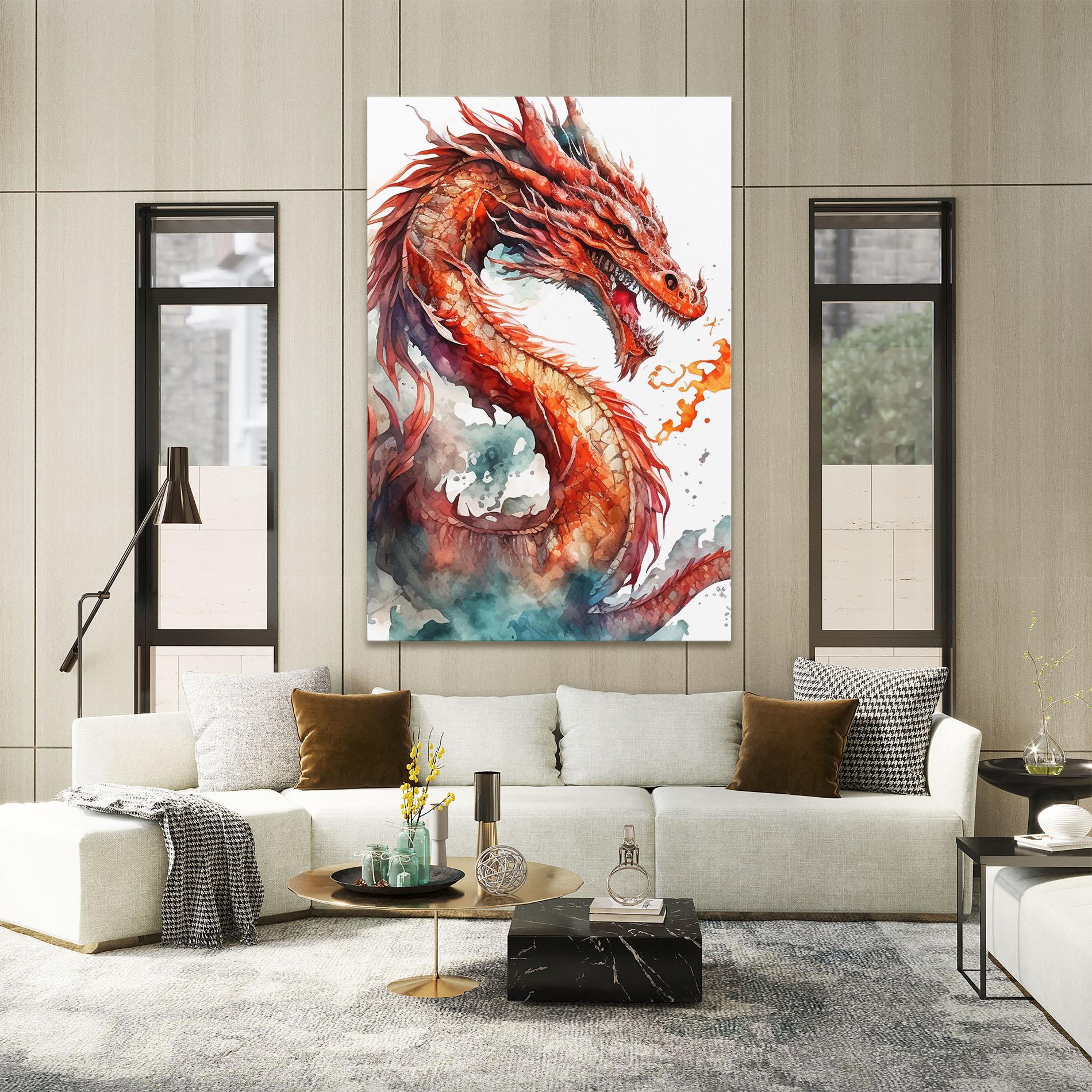 Vászonkép Fire Dragon mockup 2