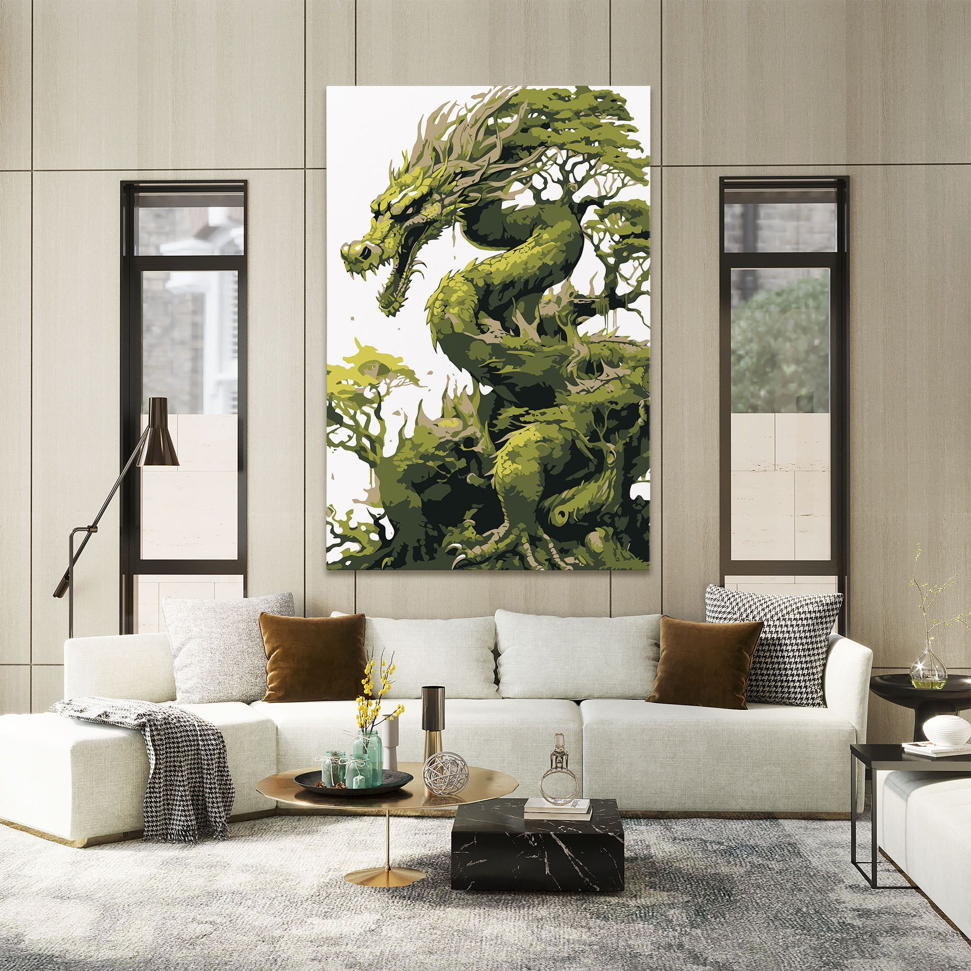Green Nature Dragon mockup 2