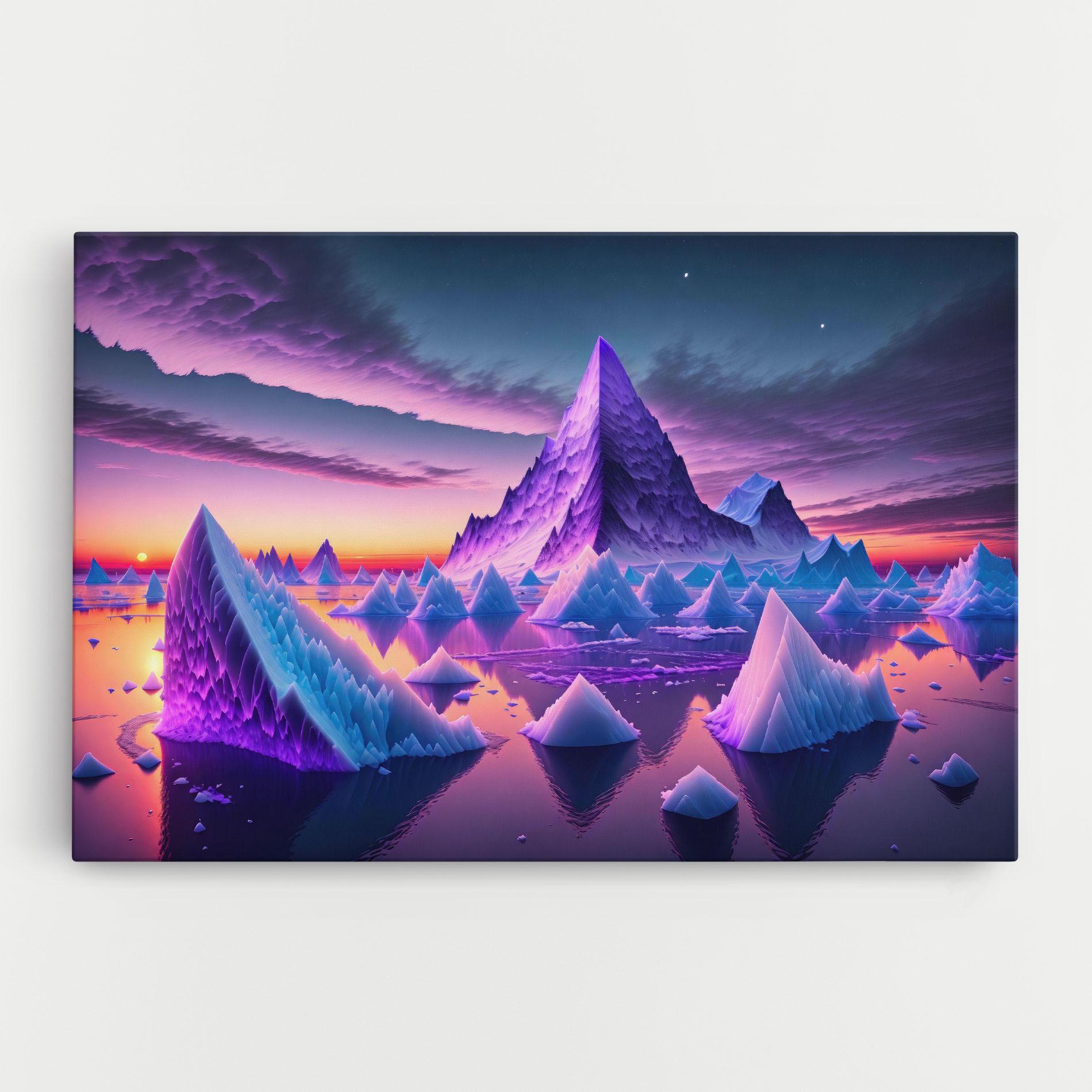 Vászonkép Floating Iceberg mockup 0