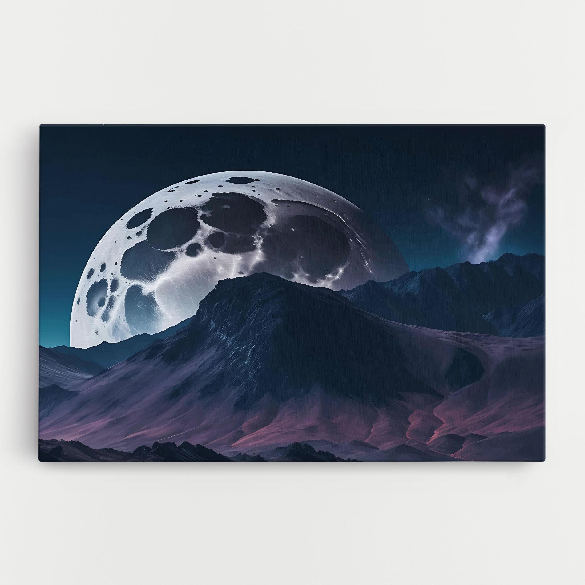Vászonkép Full Moon Smoke mockup 0