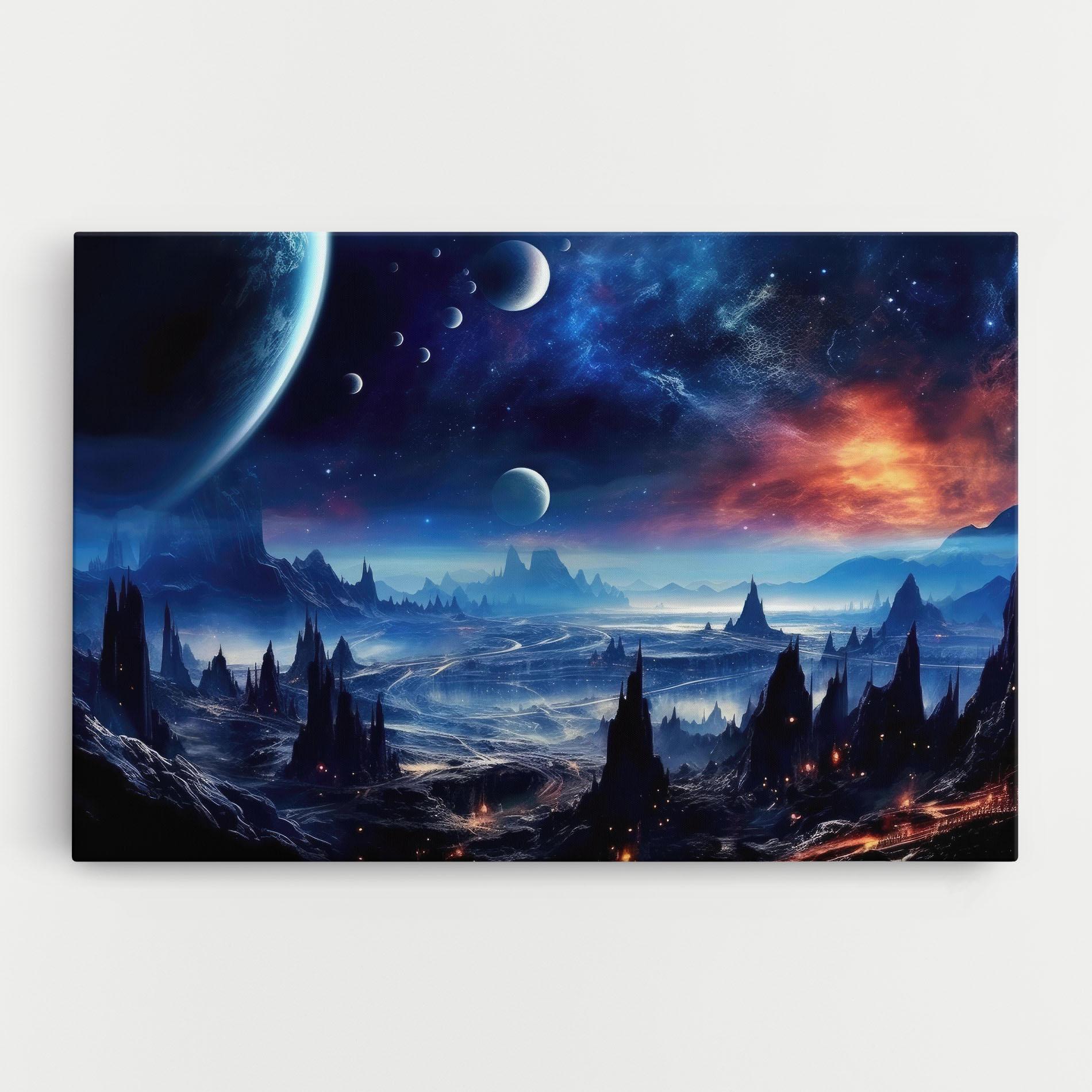 Vászonkép Planets And Stars mockup 0