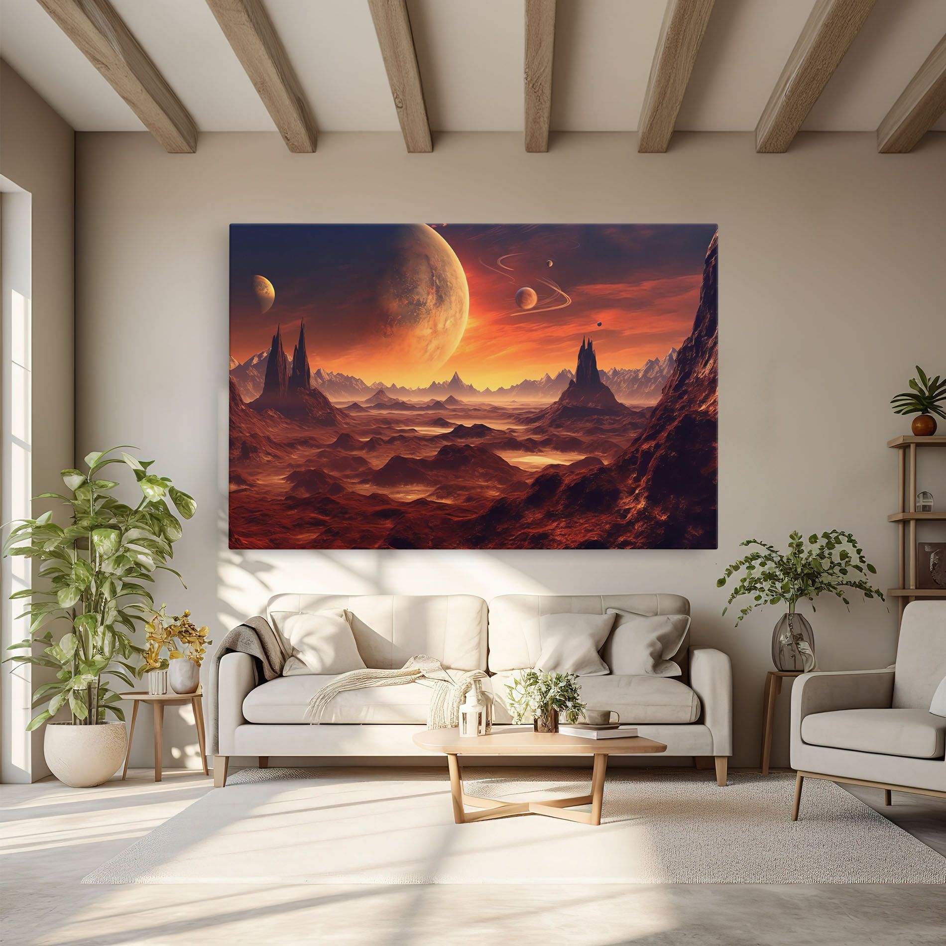 Fiery Orange Sunset mockup 6