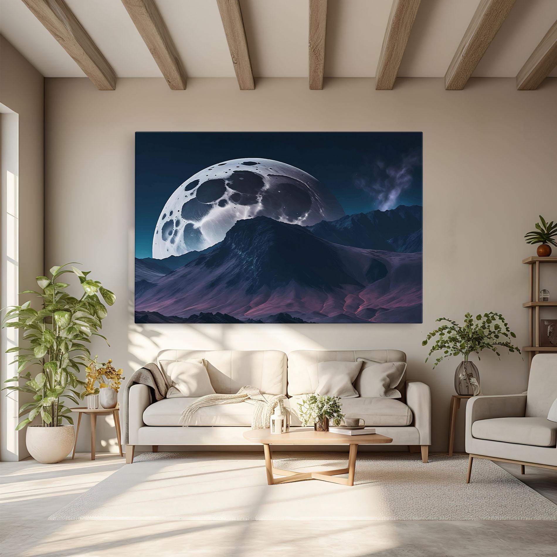 Vászonkép Full Moon Smoke mockup 6