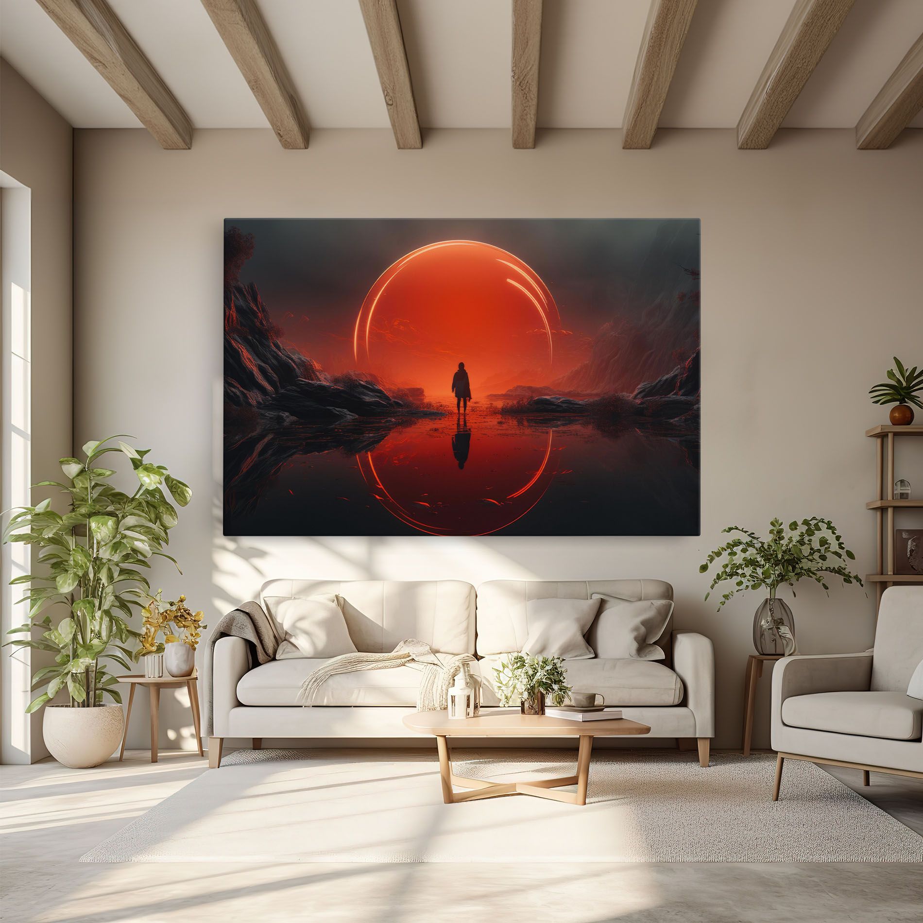 Man Orange Orb mockup 6