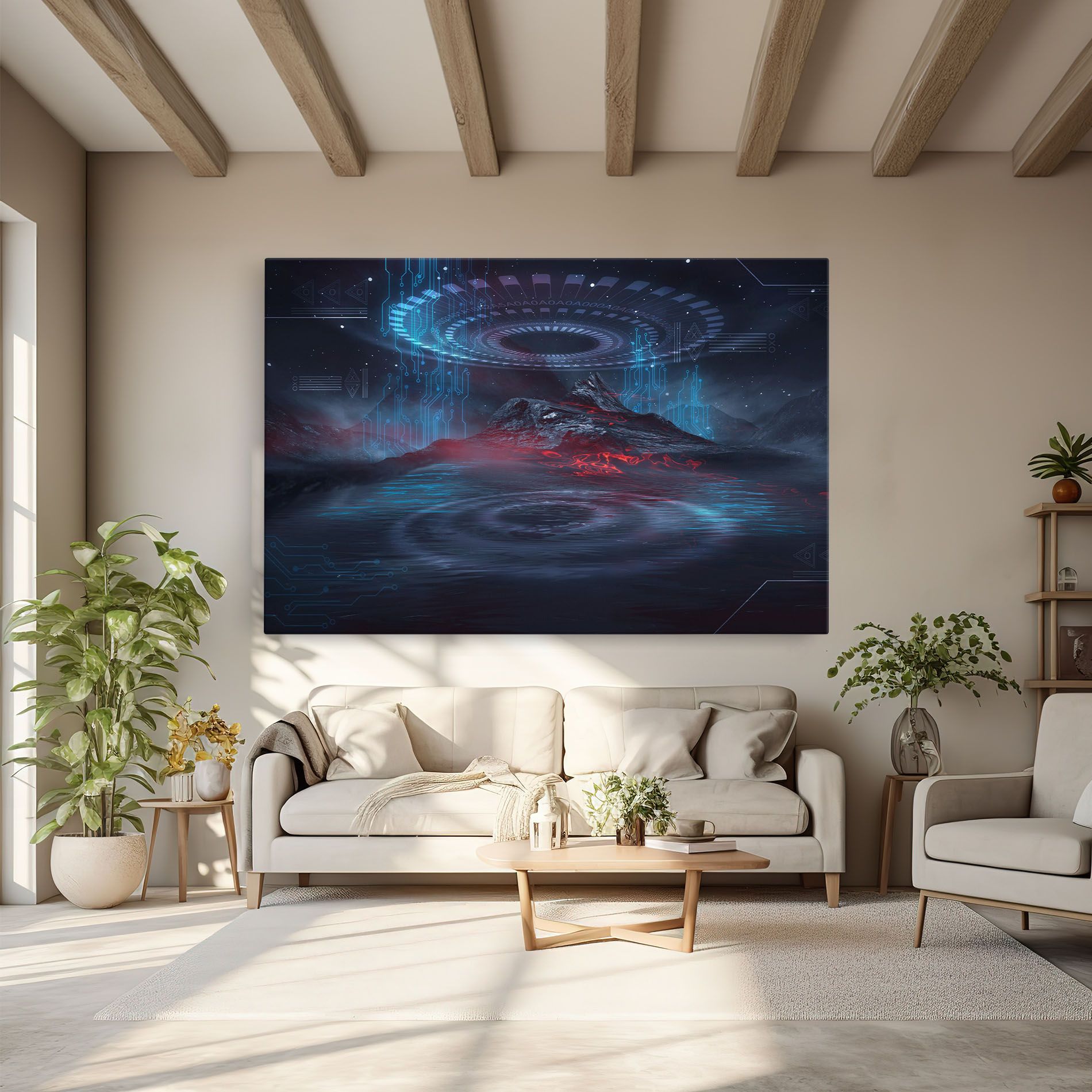 Neon Space Galaxy mockup 6