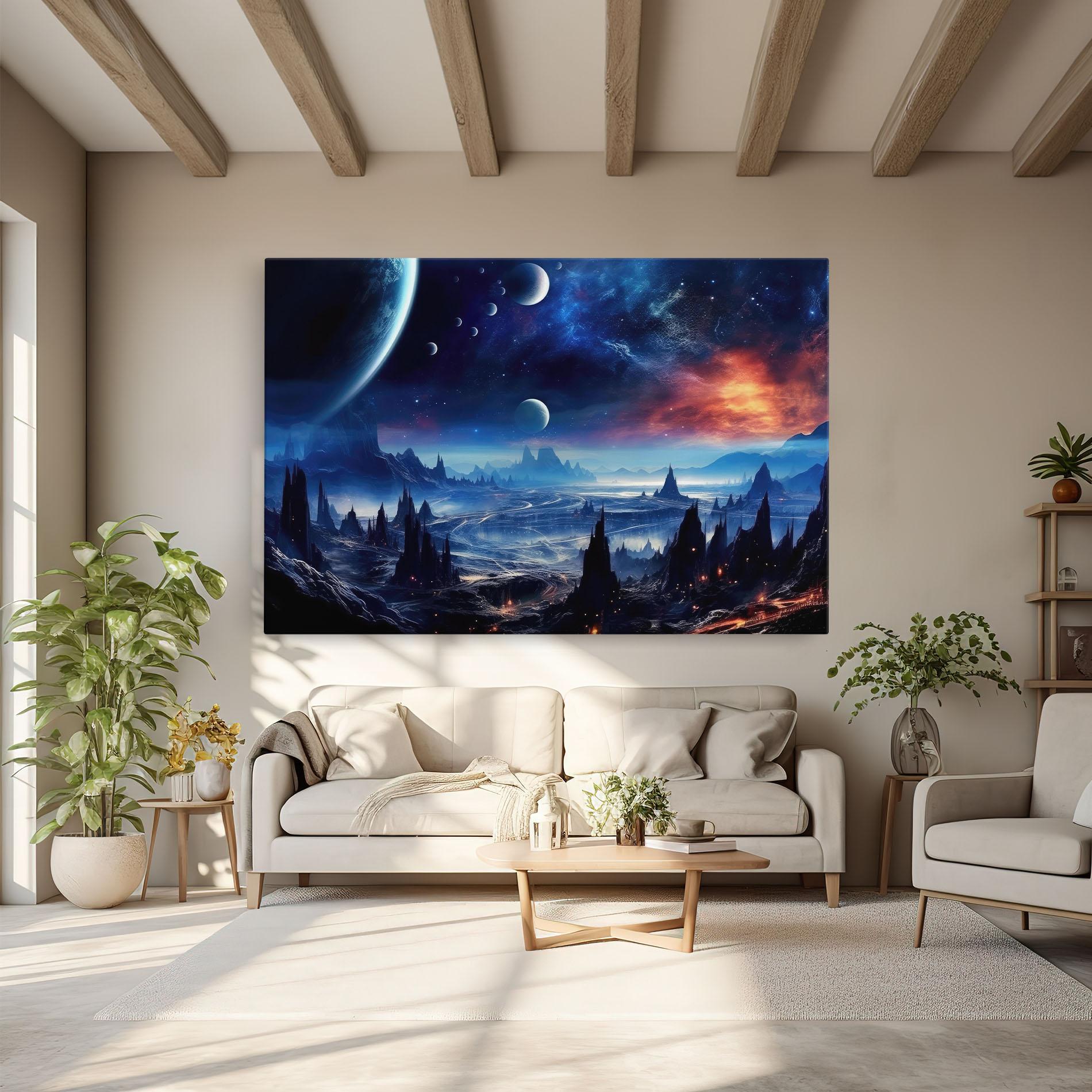 Vászonkép Planets And Stars mockup 6