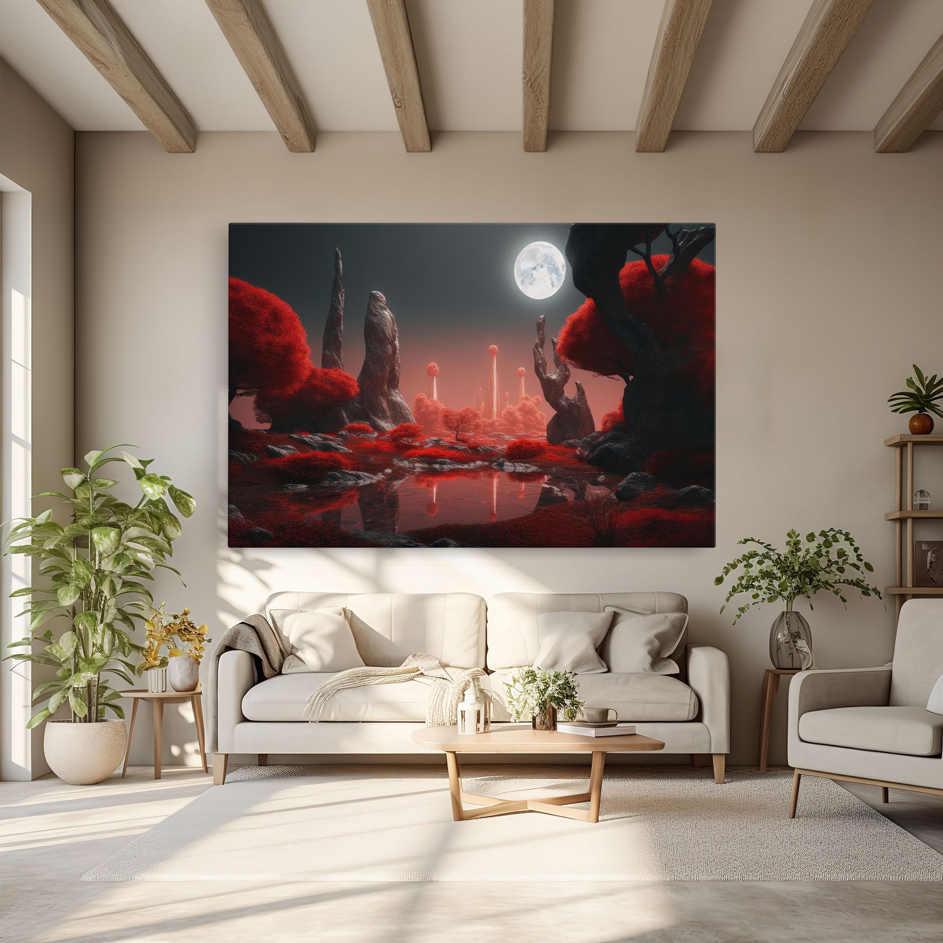 Red Alien Trees mockup 6
