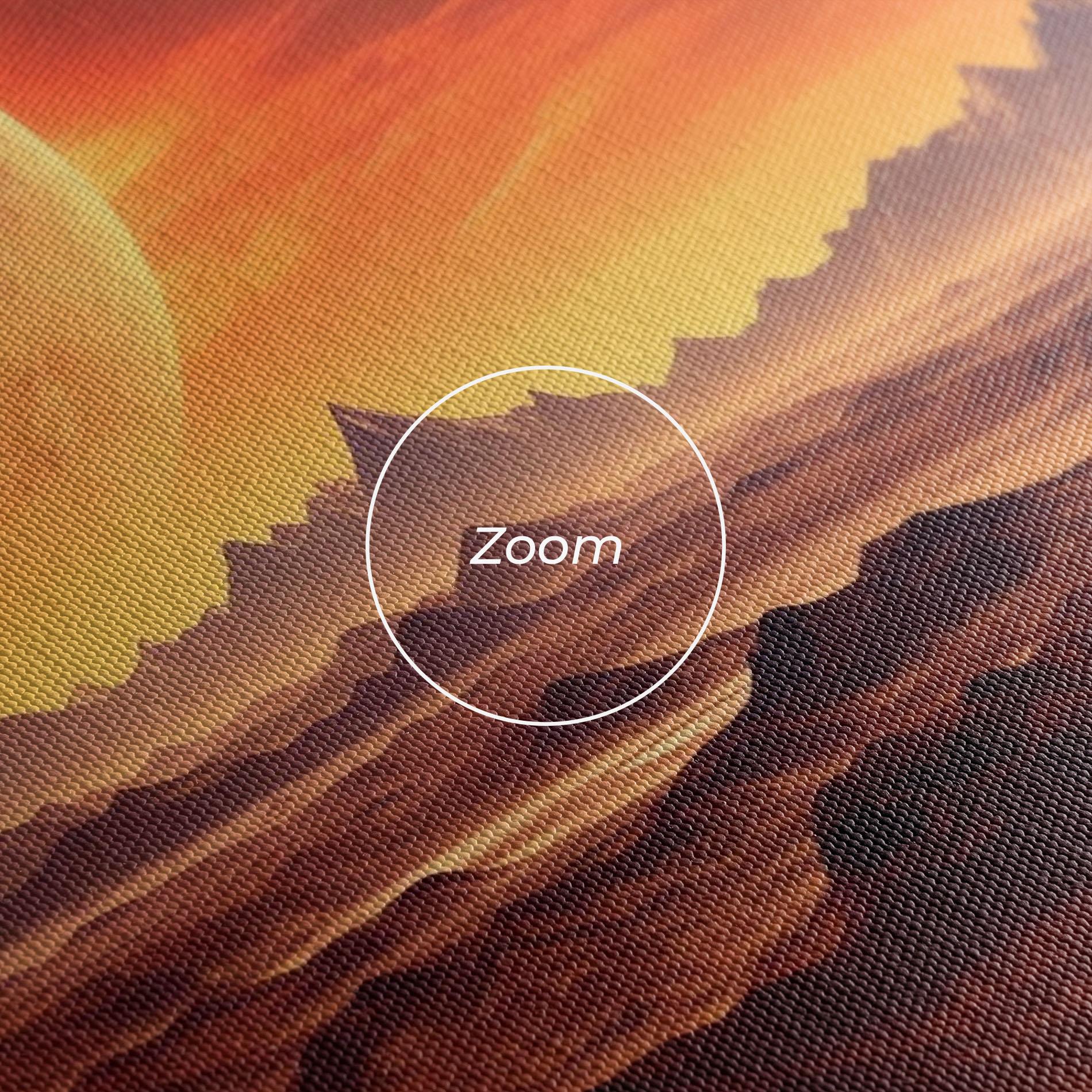 Vászonkép Fiery Orange Sunset mockup 3