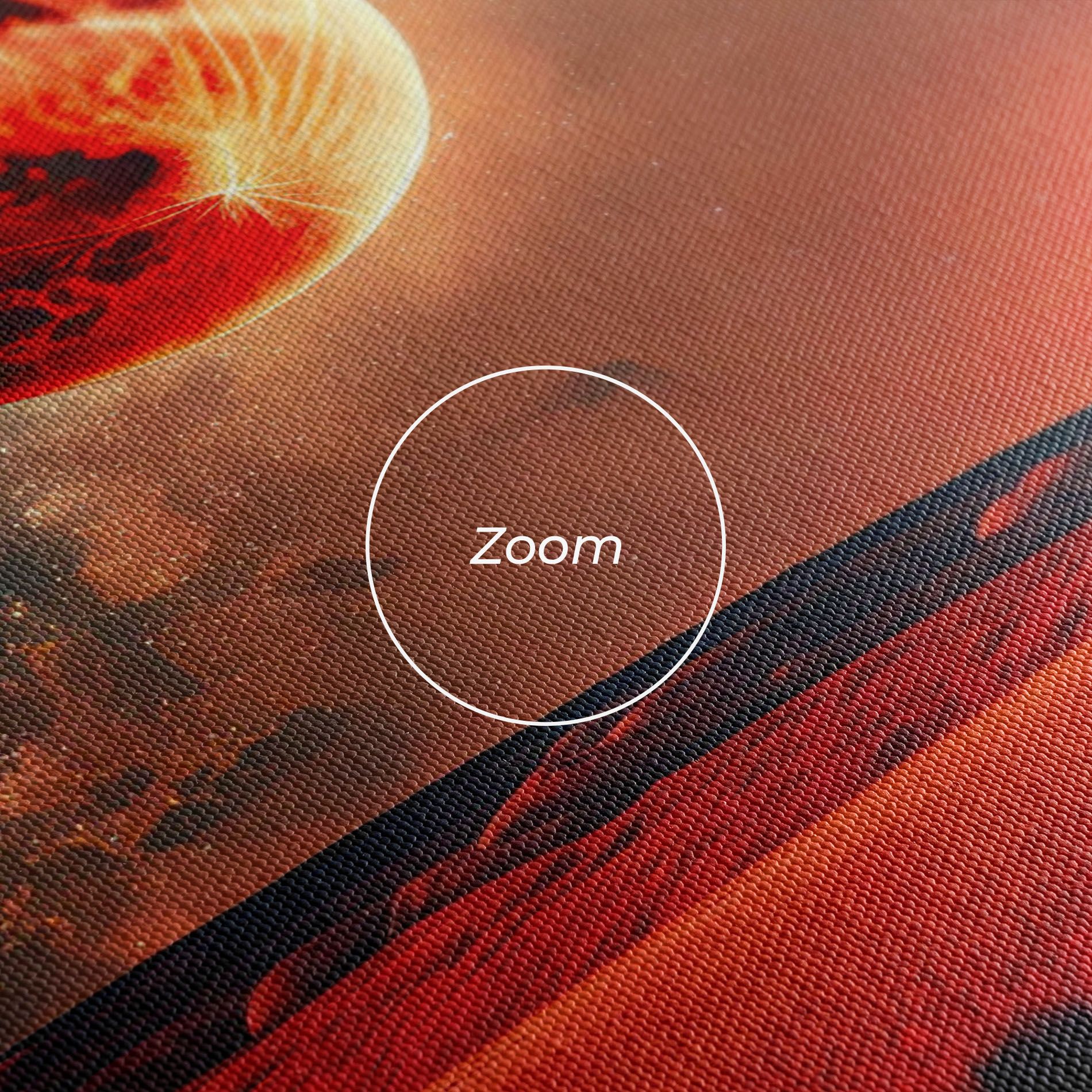 Huge Red Moon mockup 3