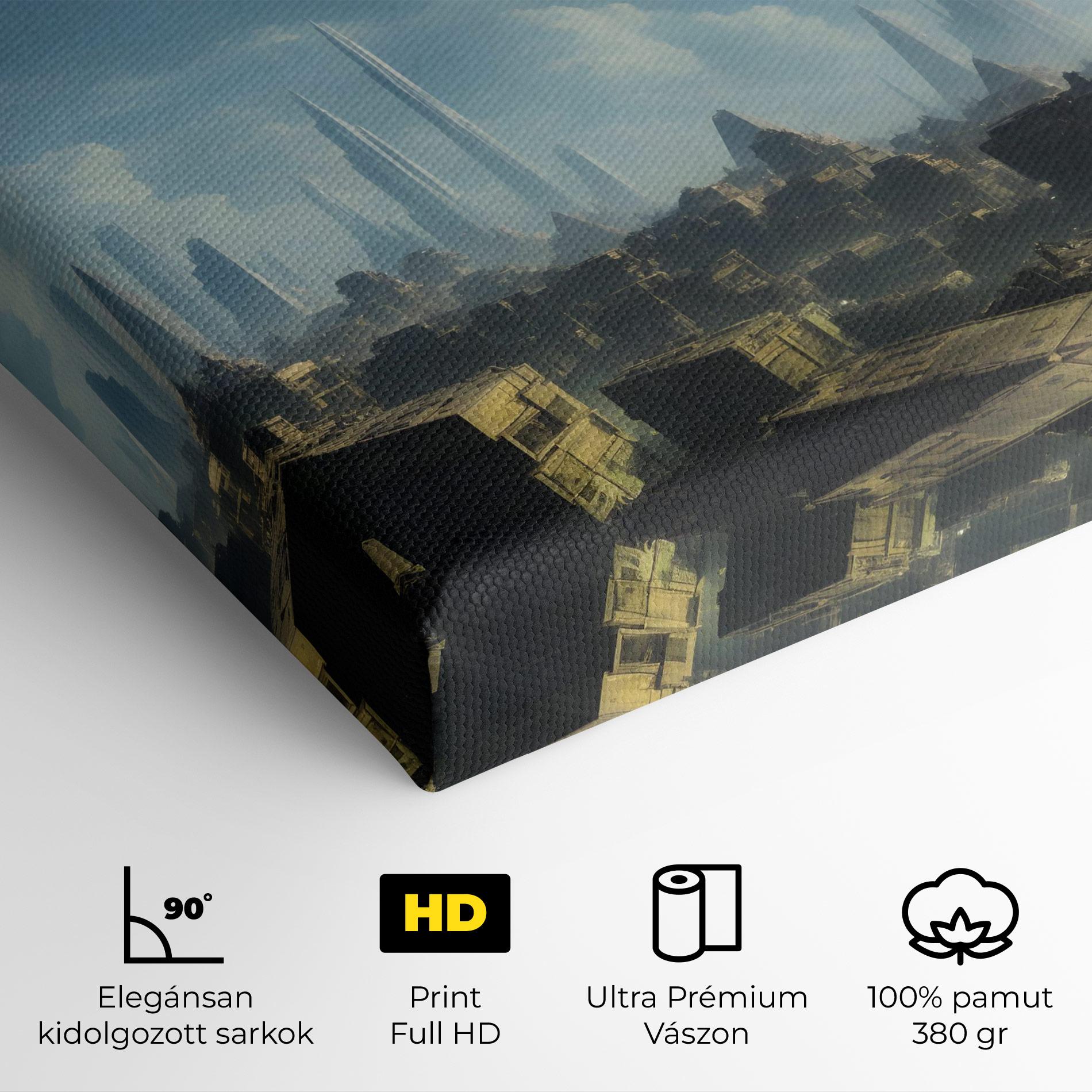 Vászonkép Flying Piramids mockup 4