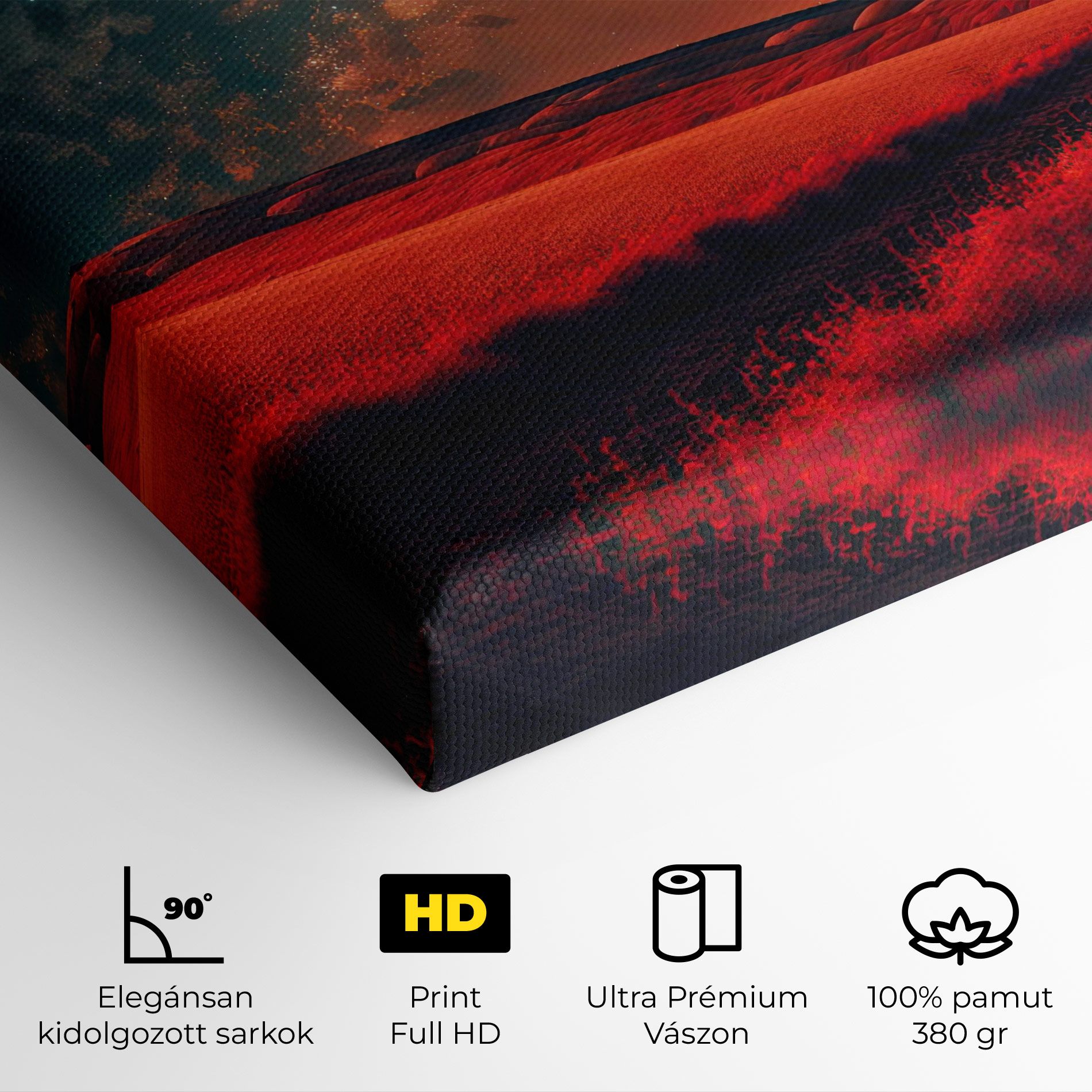 Huge Red Moon mockup 4