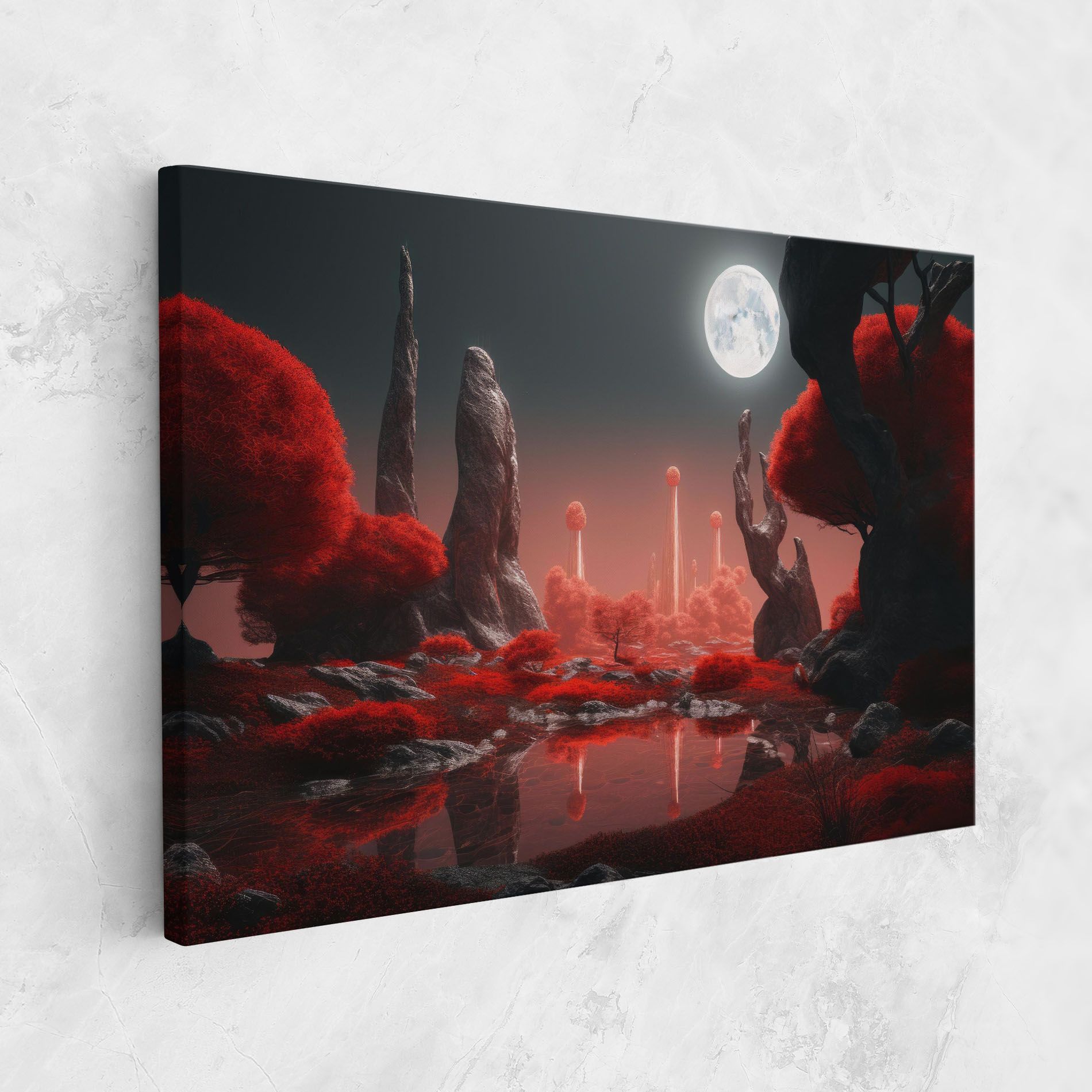Red Alien Trees mockup 1