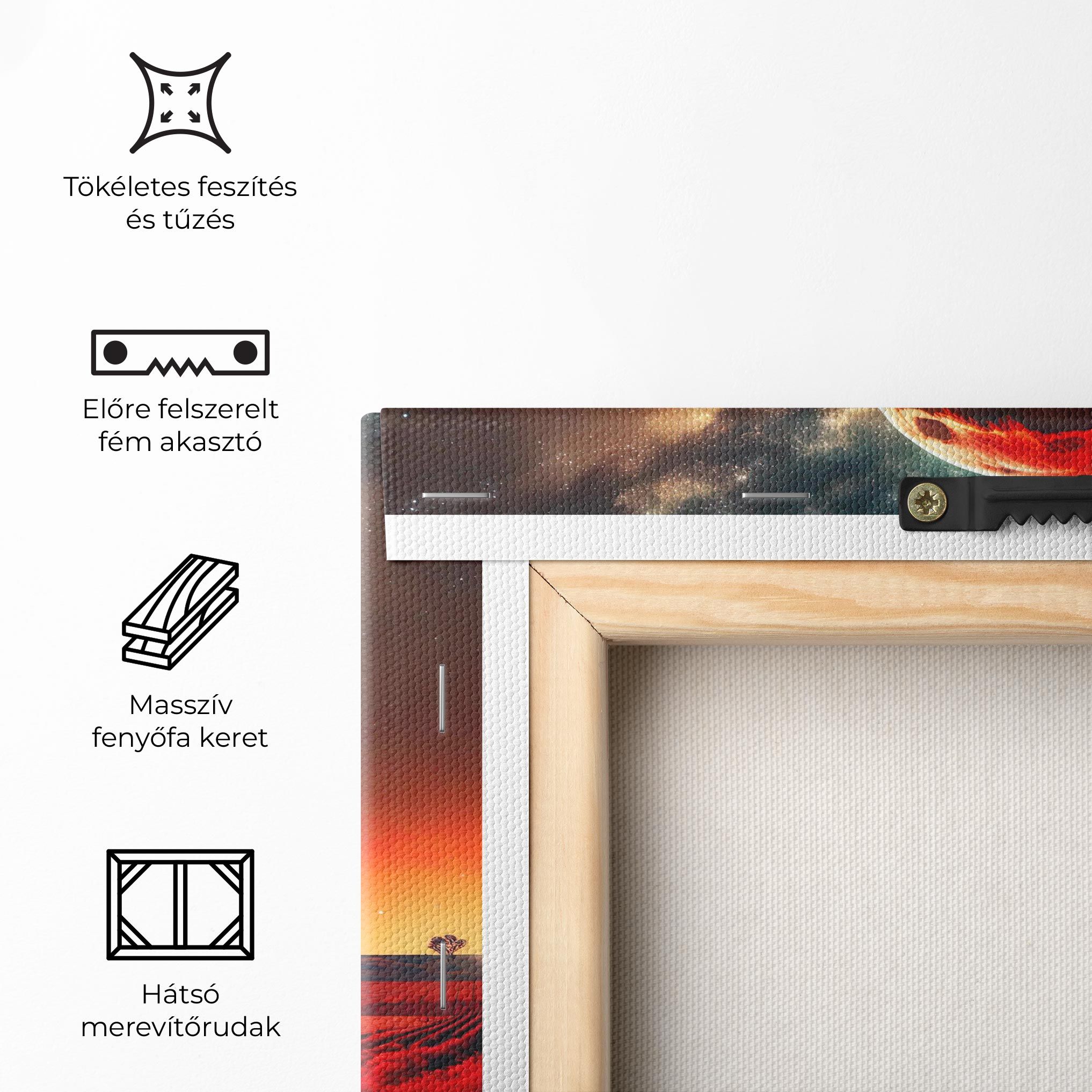 Huge Red Moon mockup 5