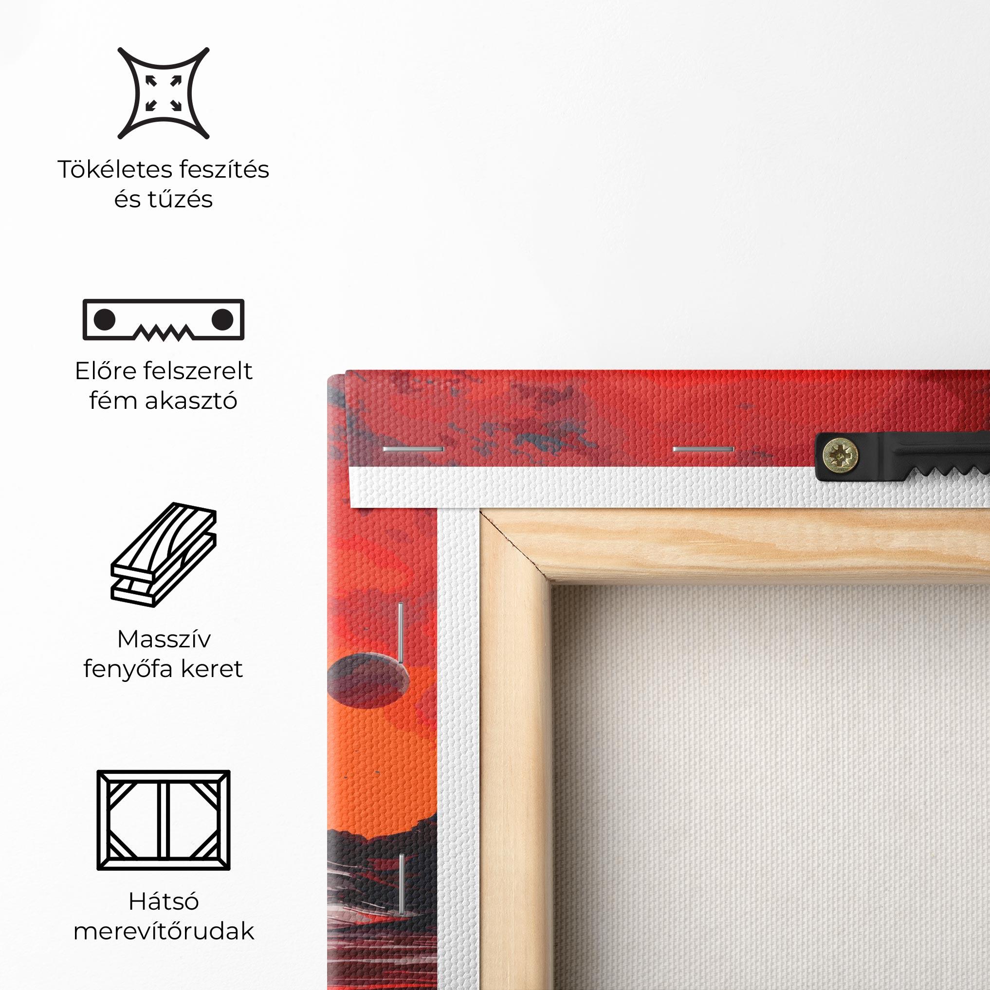 Vászonkép Red Moon World mockup 5